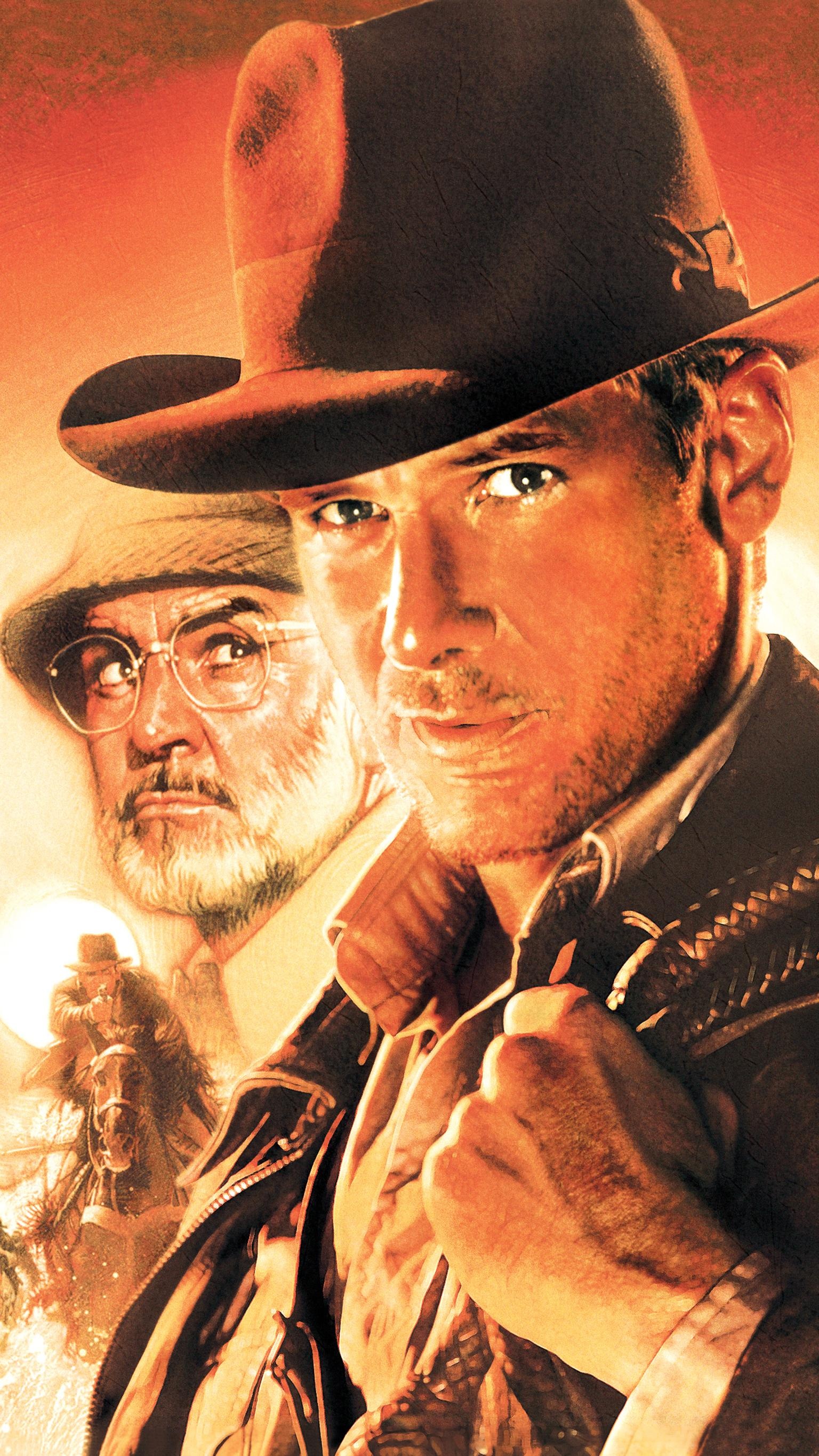 Harrison Ford: Indiana Jones and the Last Crusade (1989), Sean Connery. 1540x2740 HD Wallpaper.