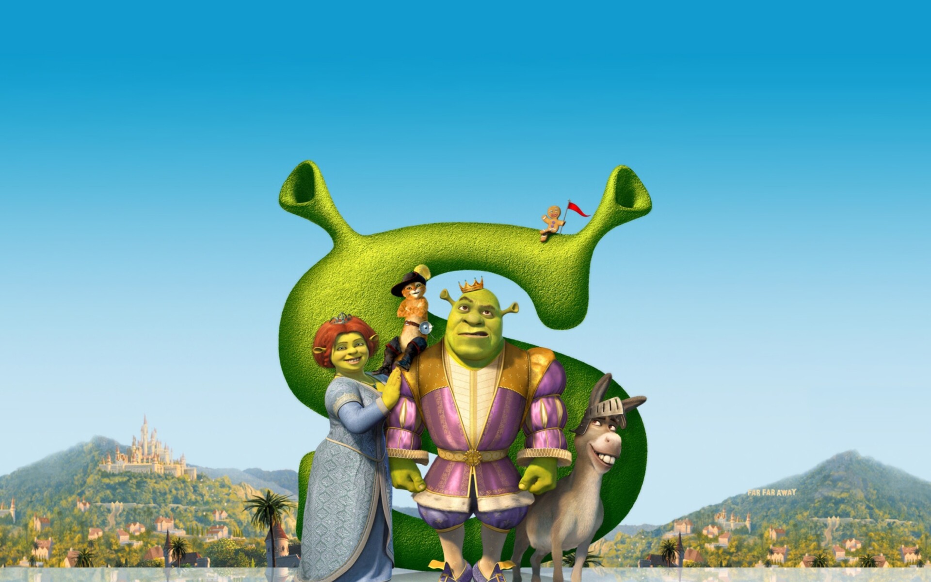 Shrek: The third installment in the film series, it was directed by Chris Miller in his feature directorial debut, co-directed by Raman Hui, and produced by Aron Warner. 1920x1200 HD Background.