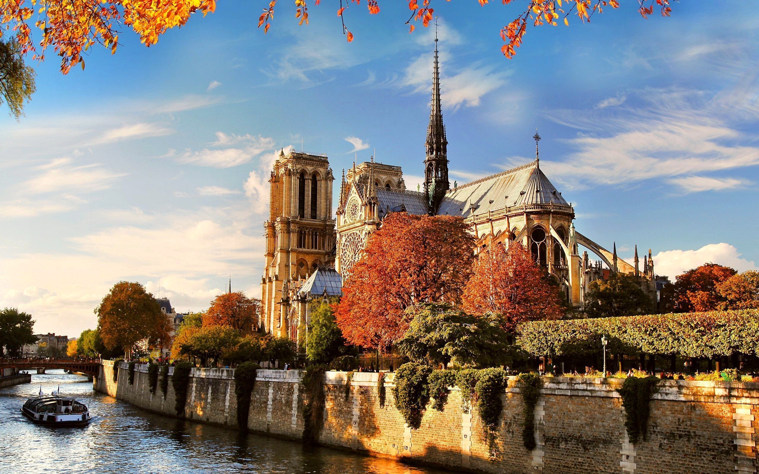 Notre-Dame Cathedral, Travels, Iconic landmark, Gothic architecture, 2560x1600 HD Desktop