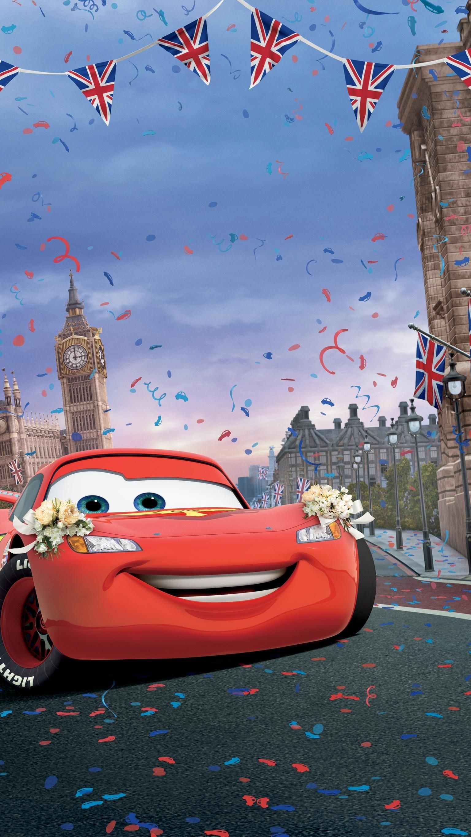 Cars (Disney): Directed by John Lasseter in his final outing as director of a Pixar film to date. 1540x2740 HD Wallpaper.