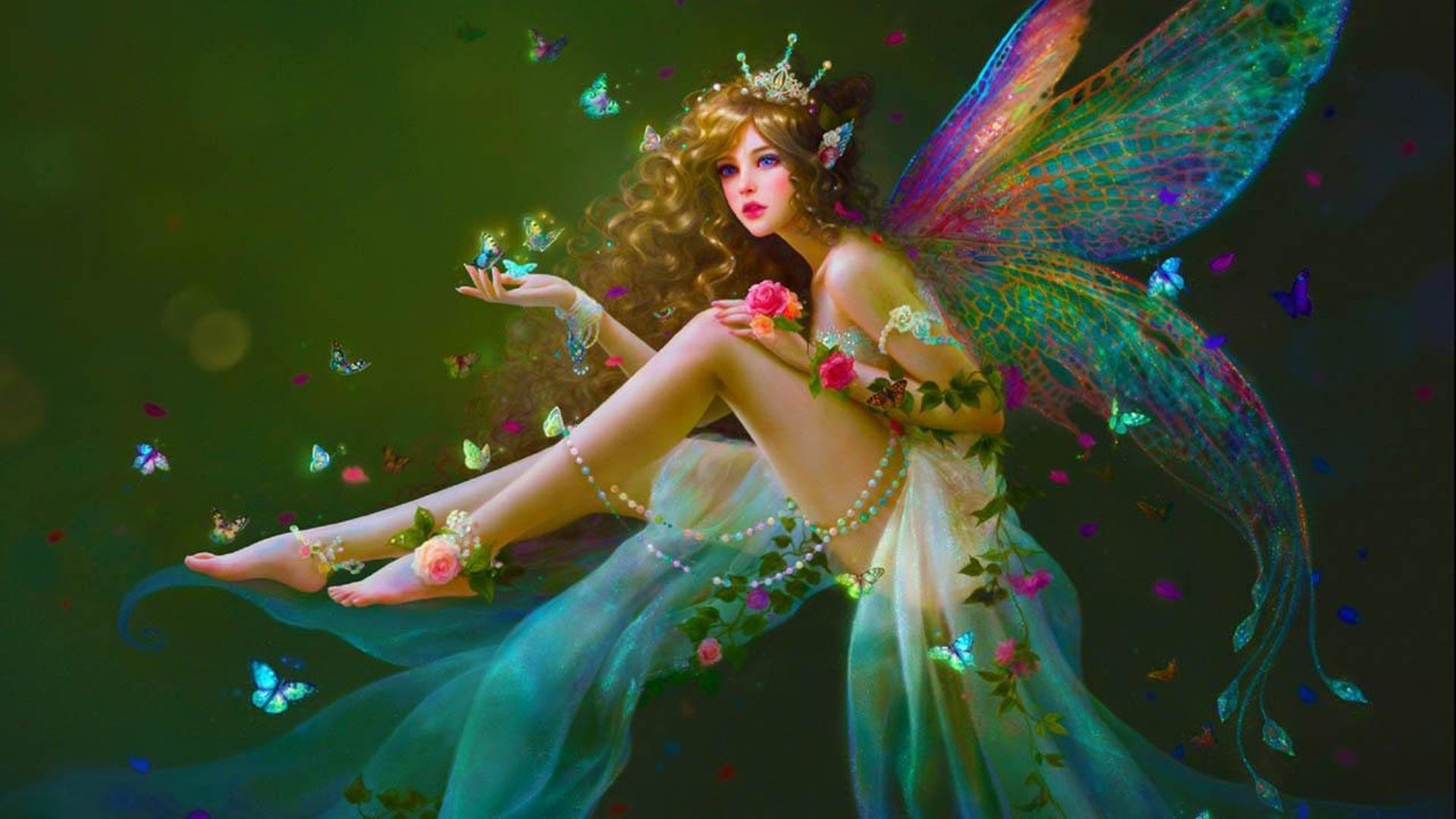 HD fairy wallpapers, High resolution fairy backgrounds, Fairy art, Fairy fantasy illustrations, 1920x1080 Full HD Desktop