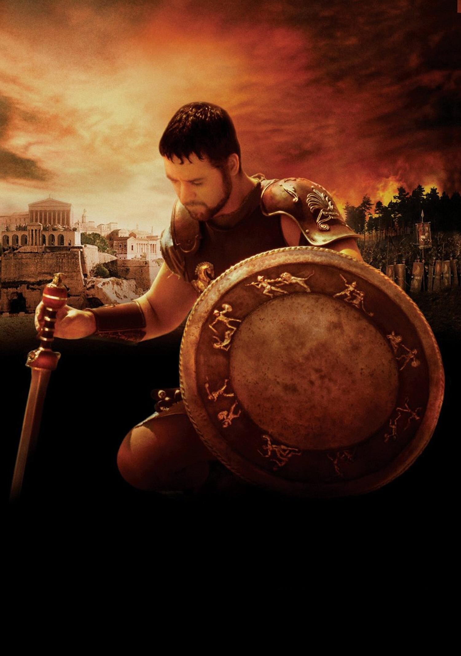 Gladiator: A movie directed by Ridley Scott and starred Russell Crowe. 1510x2140 HD Background.