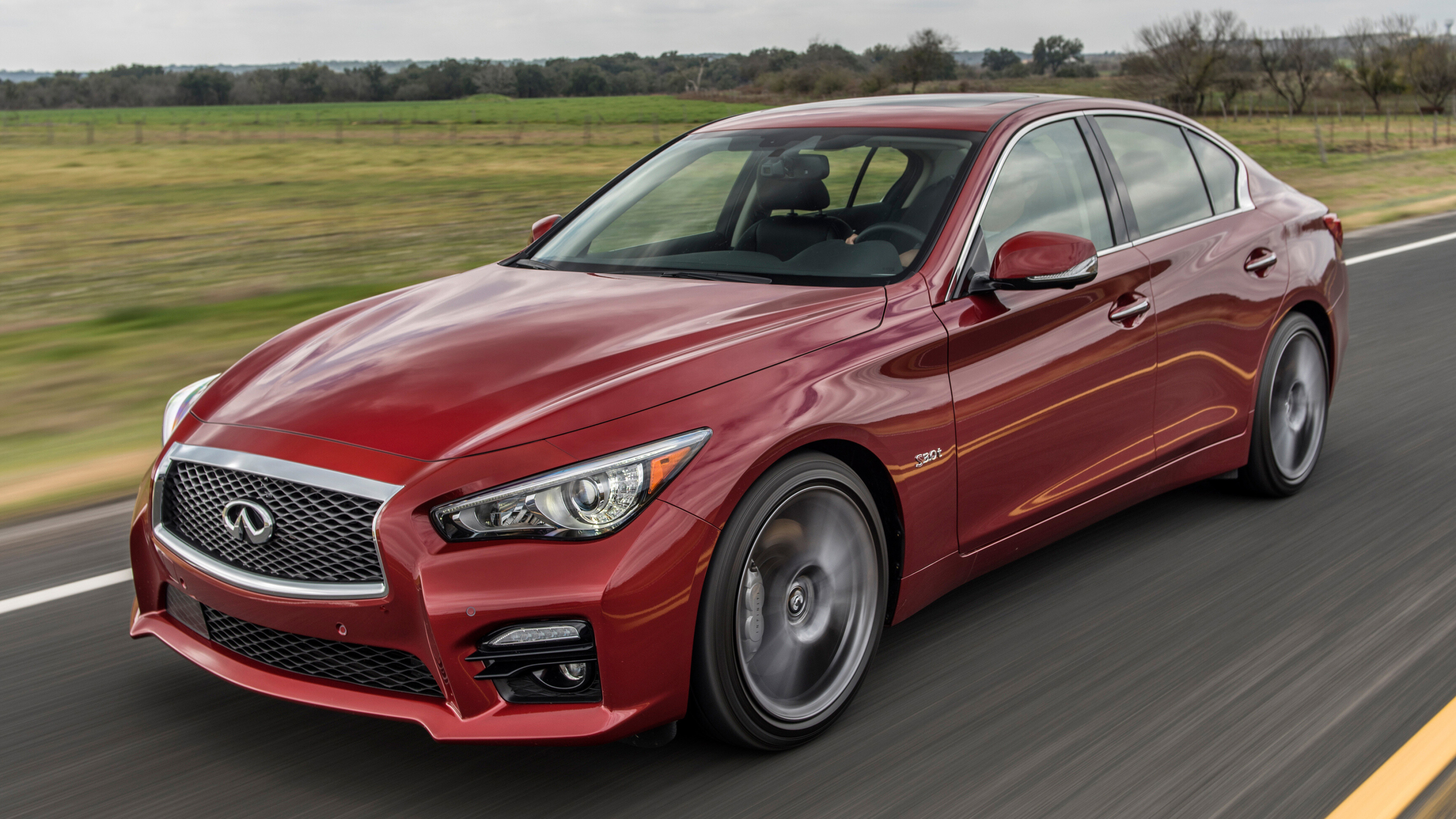 Infiniti: Q50, A compact executive car manufactured by Nissan. 3840x2160 4K Background.