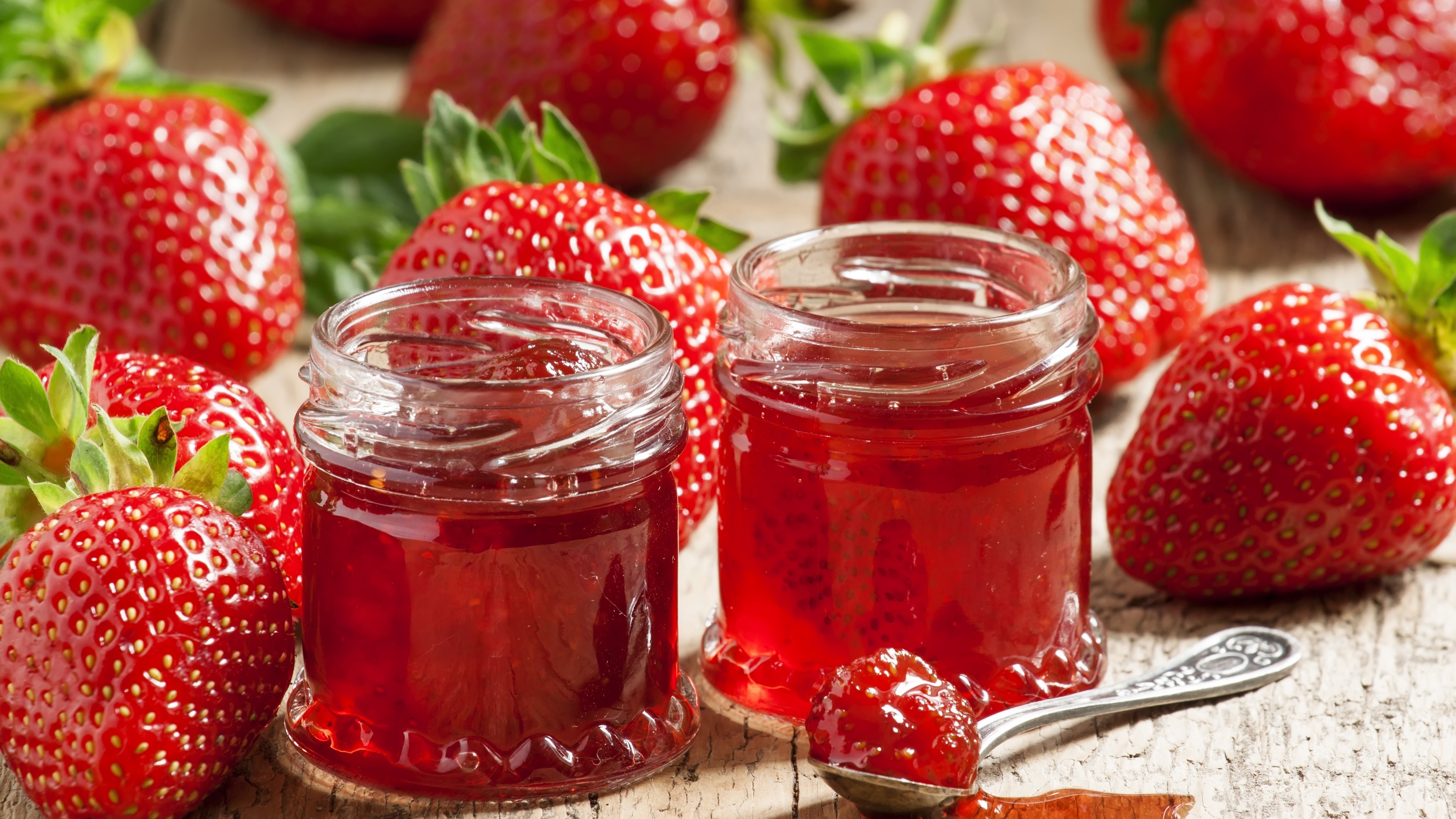Jam, Strawberry jam wallpaper, Fruitful indulgence, Homemade goodness, 3840x2160 4K Desktop
