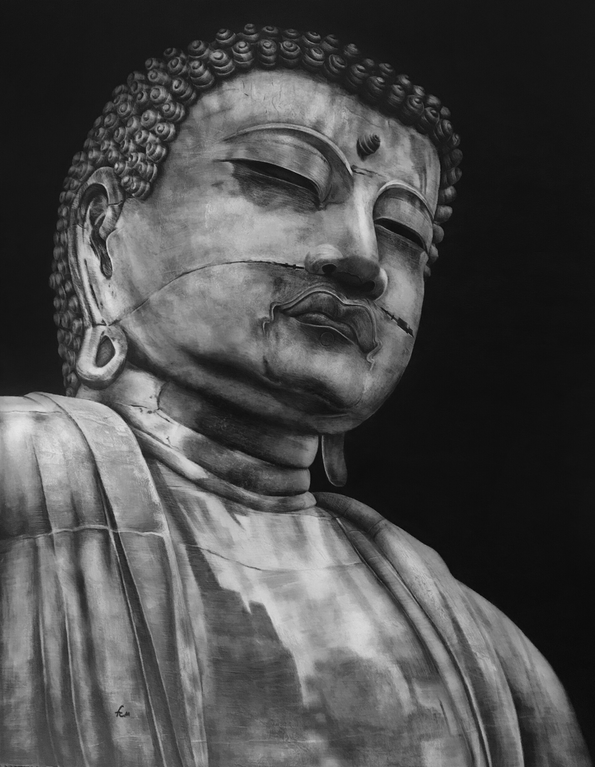 Great Buddha of Kamakura, ArtStation, Kamakura Buddha, 1920x2480 HD Phone
