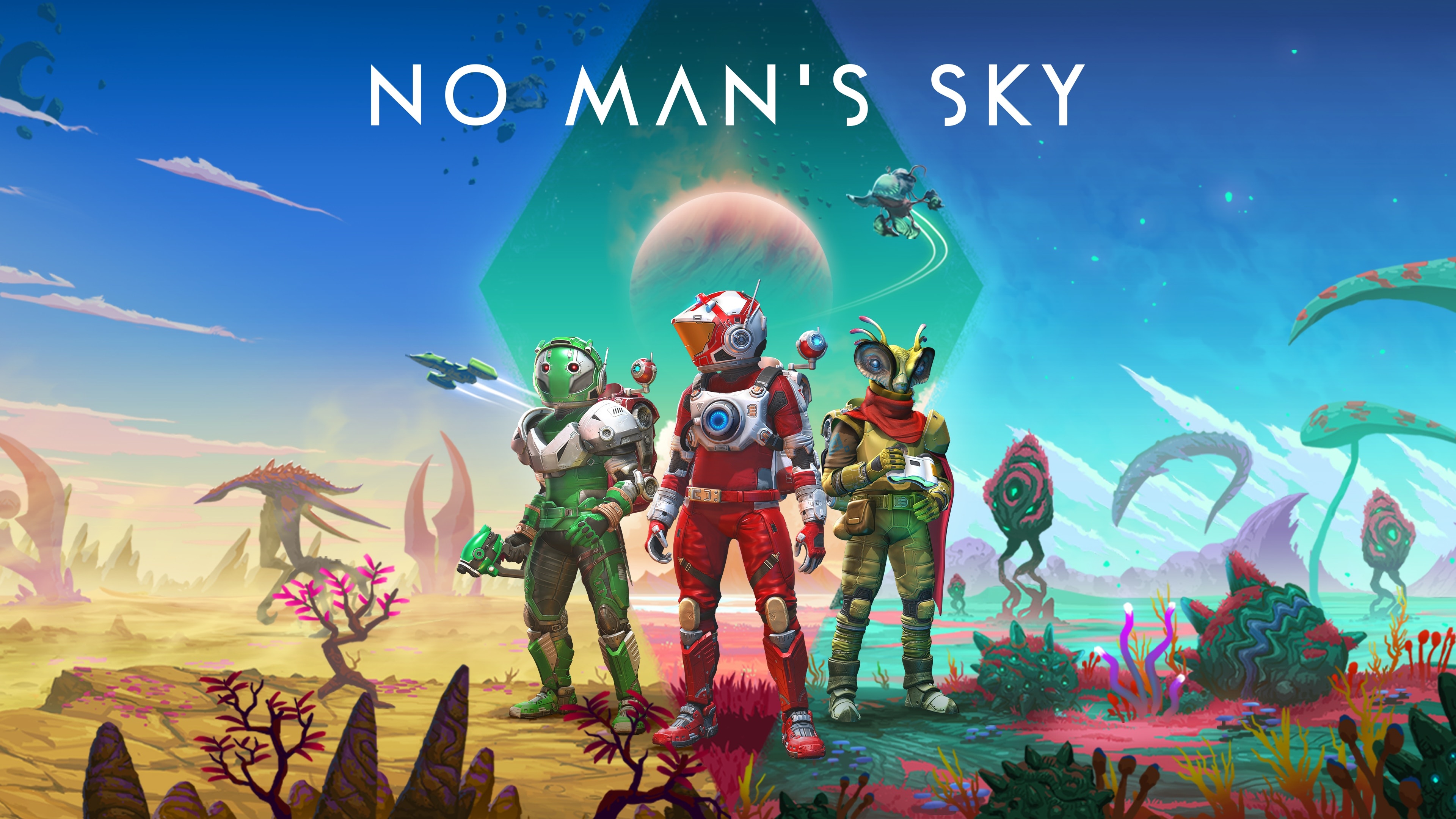 No Man's Sky on PS4 and PS5, Console gaming, Immersive experience, Epic space adventures, 3840x2160 4K Desktop
