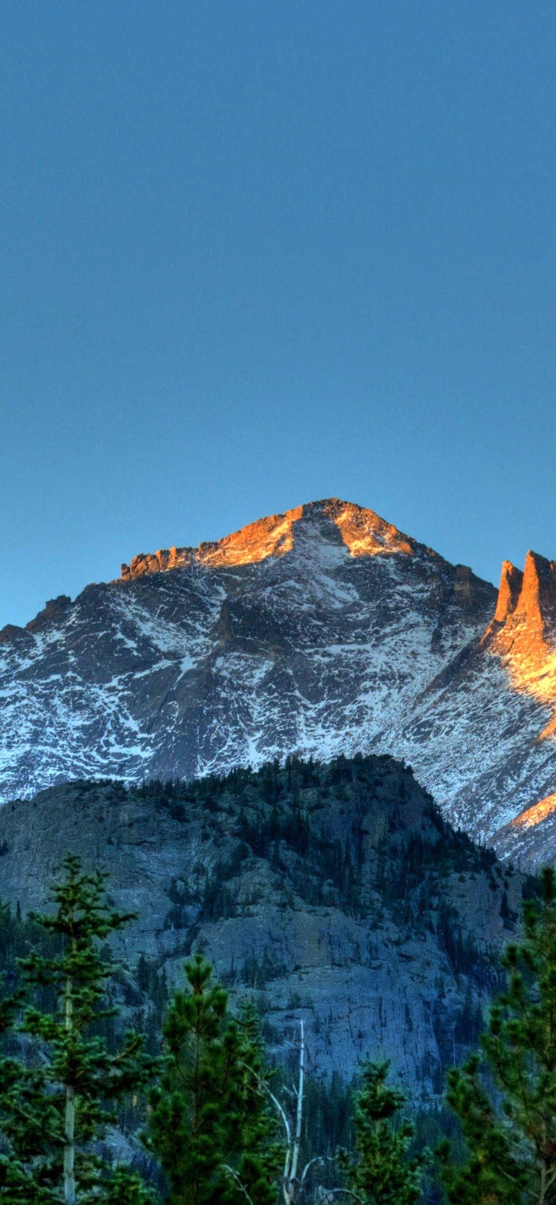 Rocky Mountain iPhone wallpapers, Sunrise mountains, 1110x2400 HD Handy