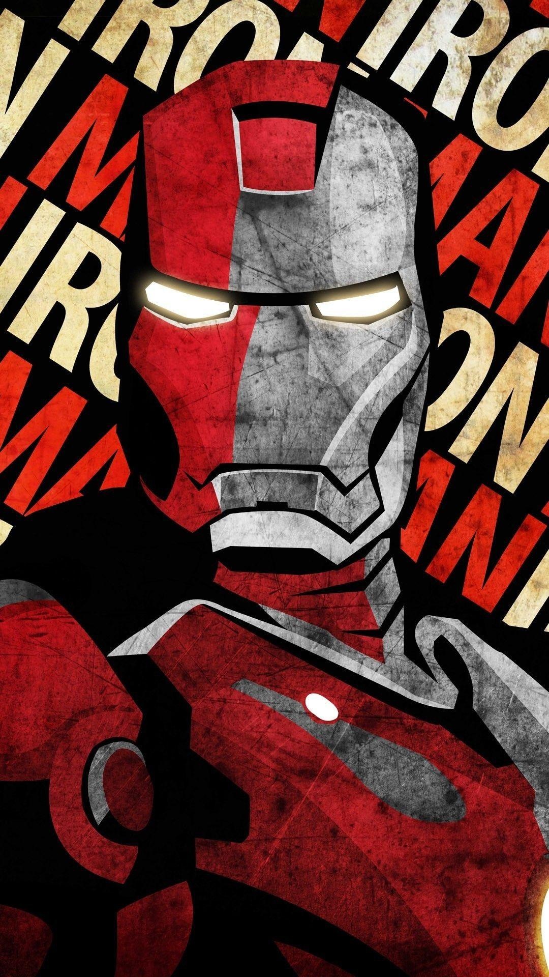 Iron Man, Marvel Comics Wallpaper, 1080x1920 Full HD Handy