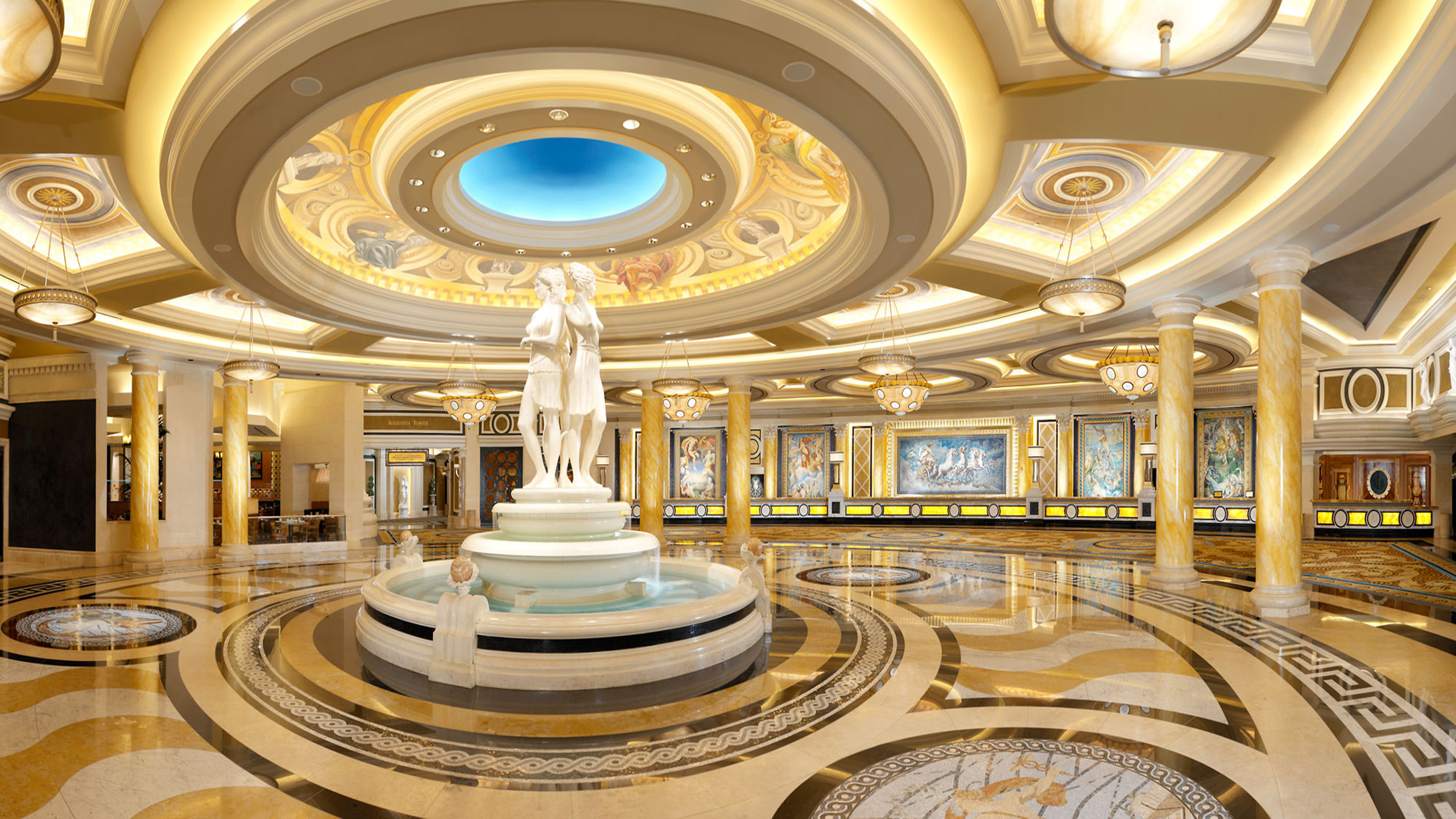 Palace: Caesars Palace, A luxury hotel and casino in  Las Vegas, USA. 2560x1440 HD Wallpaper.