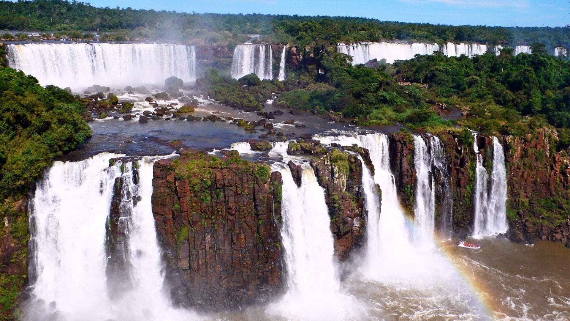 Iguazu National Park, Natural wonders, Breathtaking landscapes, Nature's masterpiece, 1920x1080 Full HD Desktop