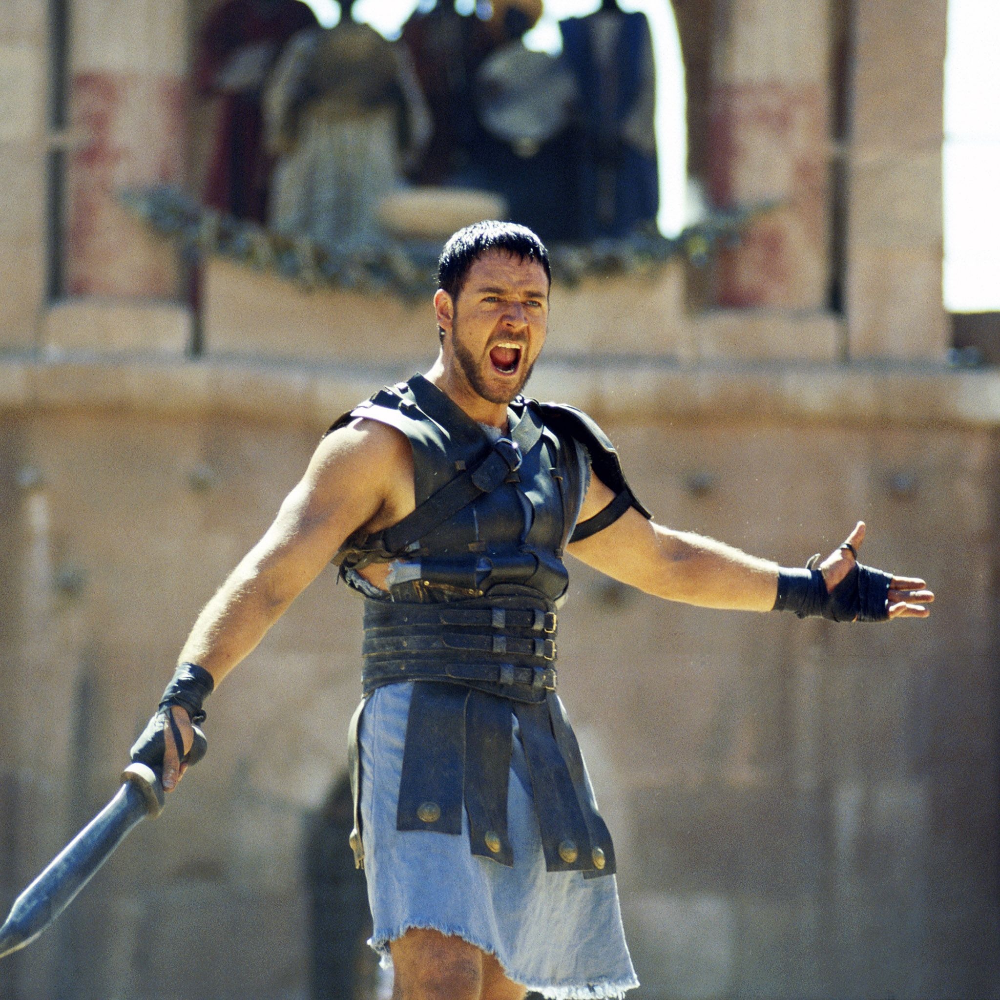 Gladiator strength, Colosseum's glory, Ancient battles, Epic iPhone wallpapers, 2050x2050 HD Handy