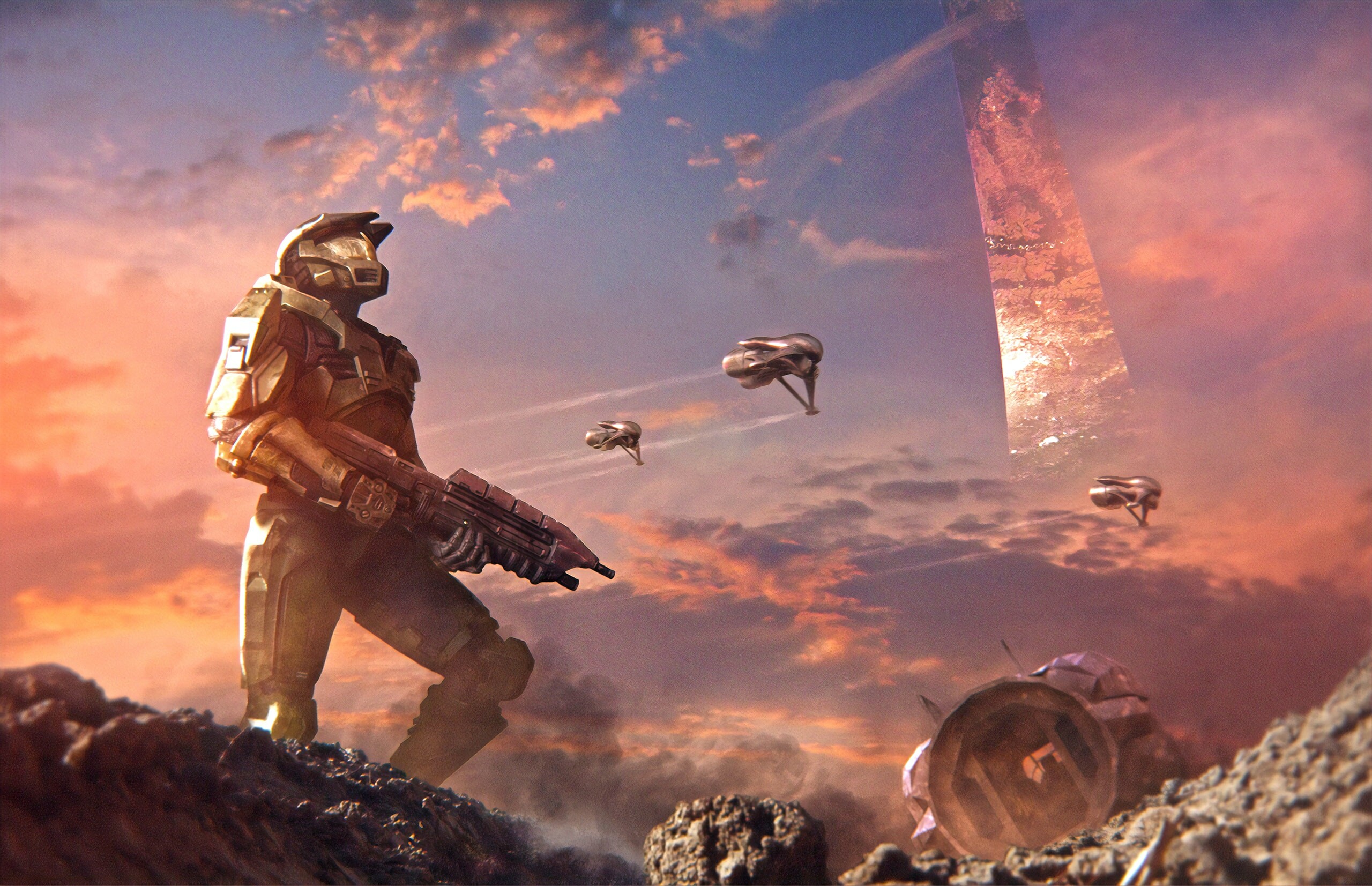Halo, Gaming wallpaper, Epic battles, Sci-fi adventure, 2560x1660 HD Desktop