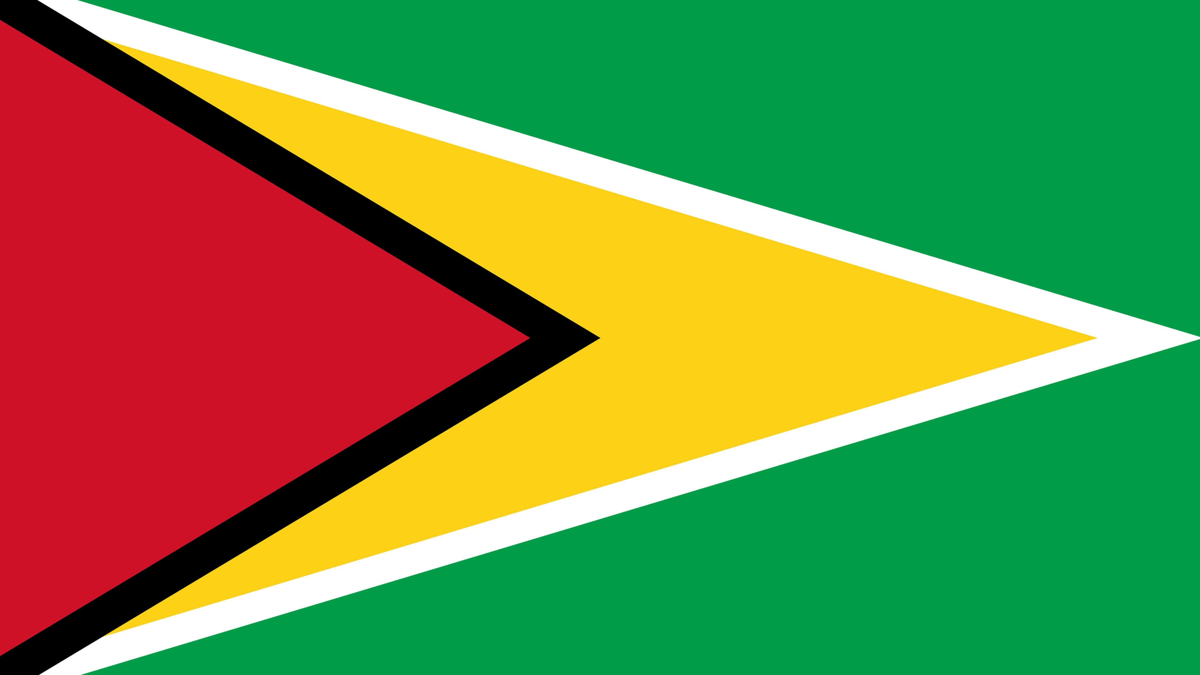 Flag wallpapers, National symbol, Guyanese pride, Patriotic display, 3840x2160 4K Desktop