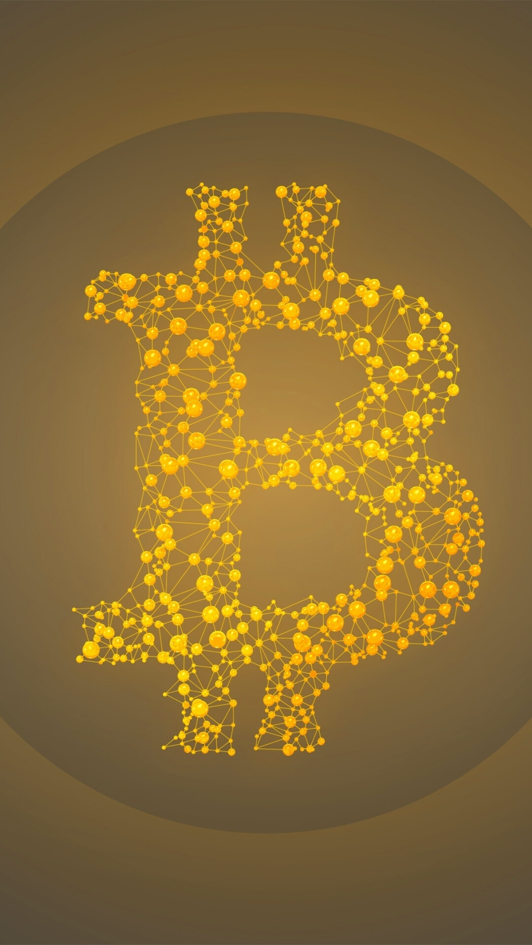 Bitcoin: A new currency, Created in 2009 by an unknown person using the alias Satoshi Nakamoto. 1080x1920 Full HD Wallpaper.
