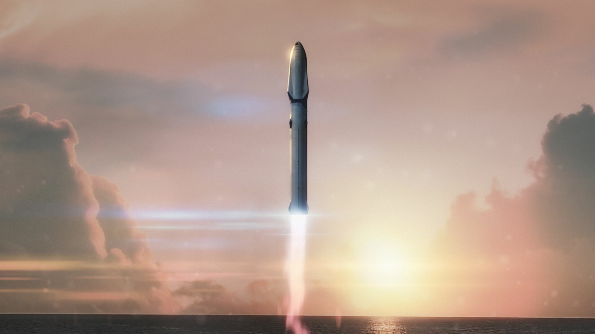 SpaceX: Falcon 9, The American rocket manufacturer, Mars Society. 1920x1080 Full HD Wallpaper.