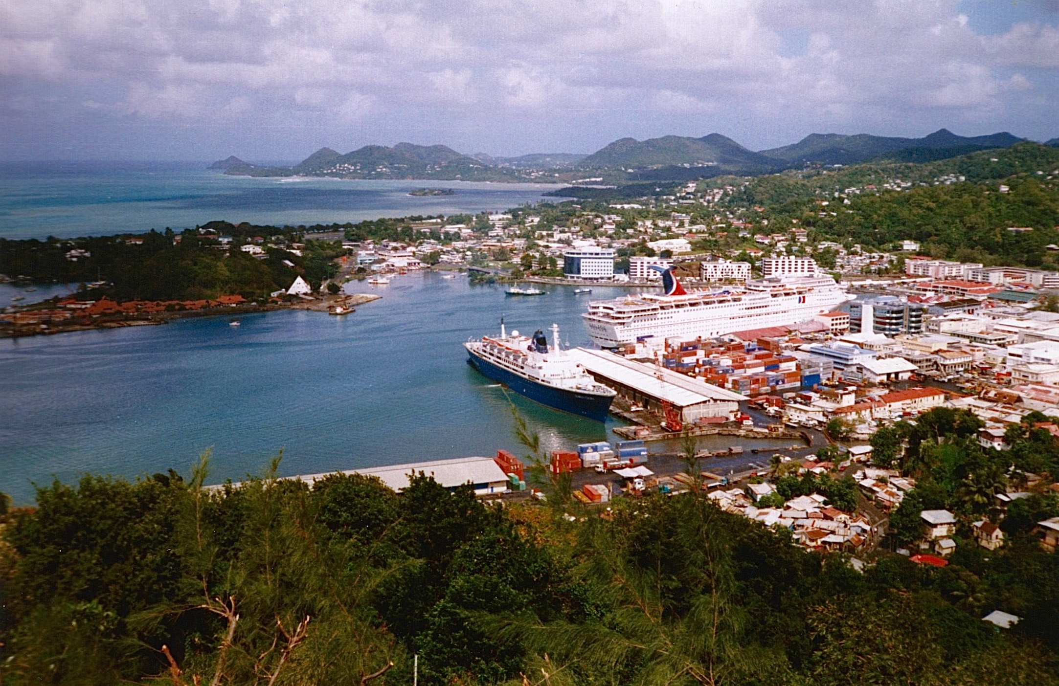 Castries Saint Lucia, Ship photos, Ship tracker, Caribbean travel, 2170x1410 HD Desktop