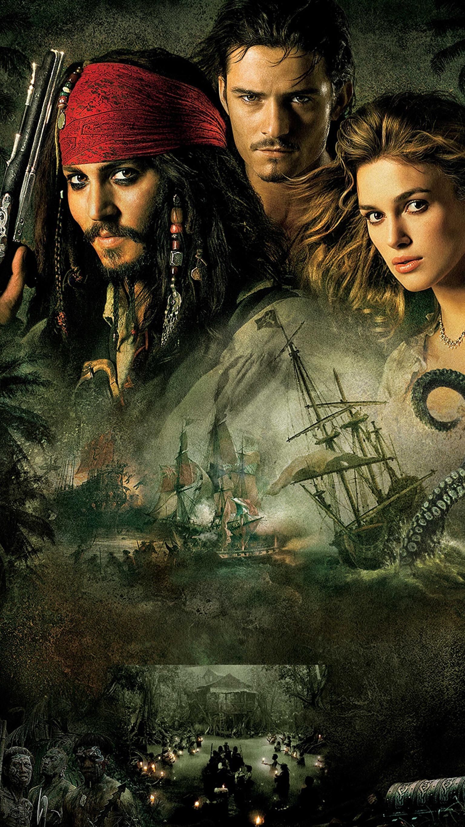 Elizabeth Swann, Pirates of the Caribbean, Dead Man's Chest, 1540x2740 HD Phone