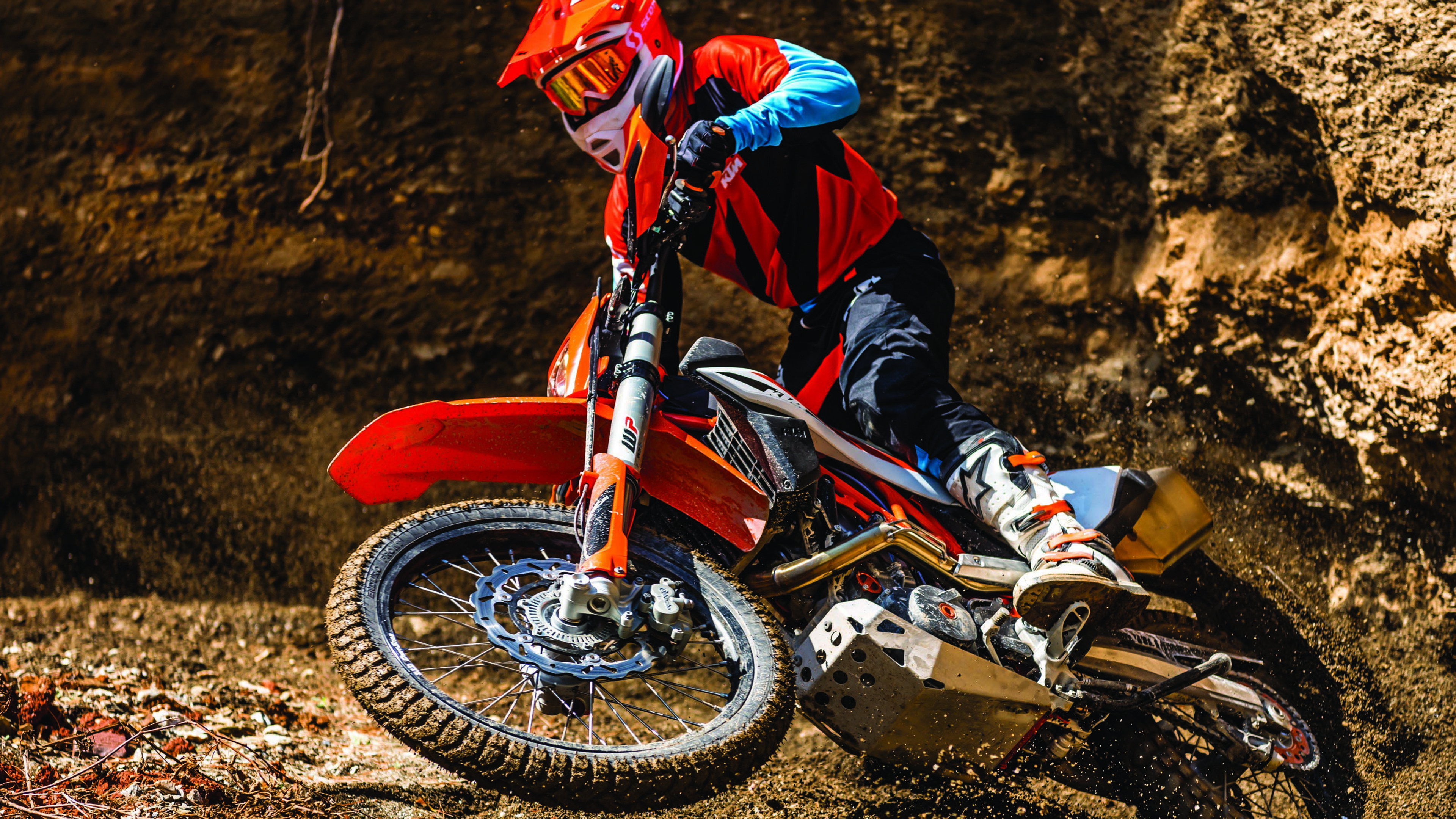 KTM Dirt Bike, Enduro wallpaper, High-quality backgrounds, 3840x2160 4K Desktop