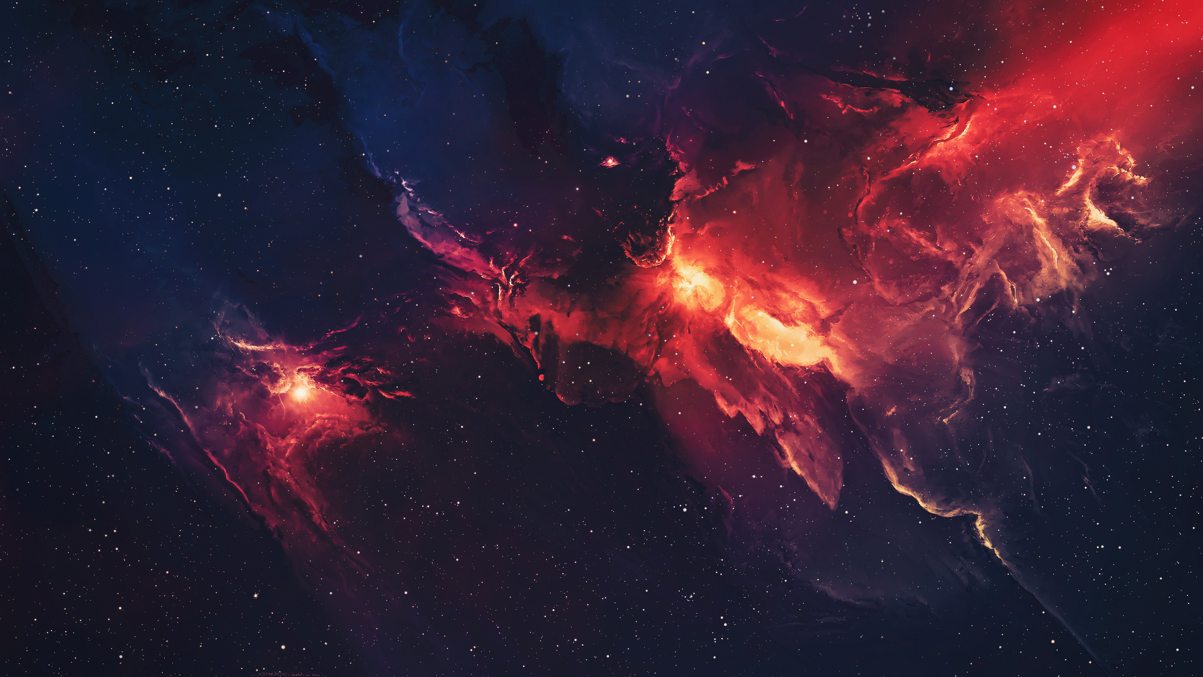 Galactic wonder, Celestial beauty, Nebula spectacle, Star-studded universe, 3840x2160 4K Desktop