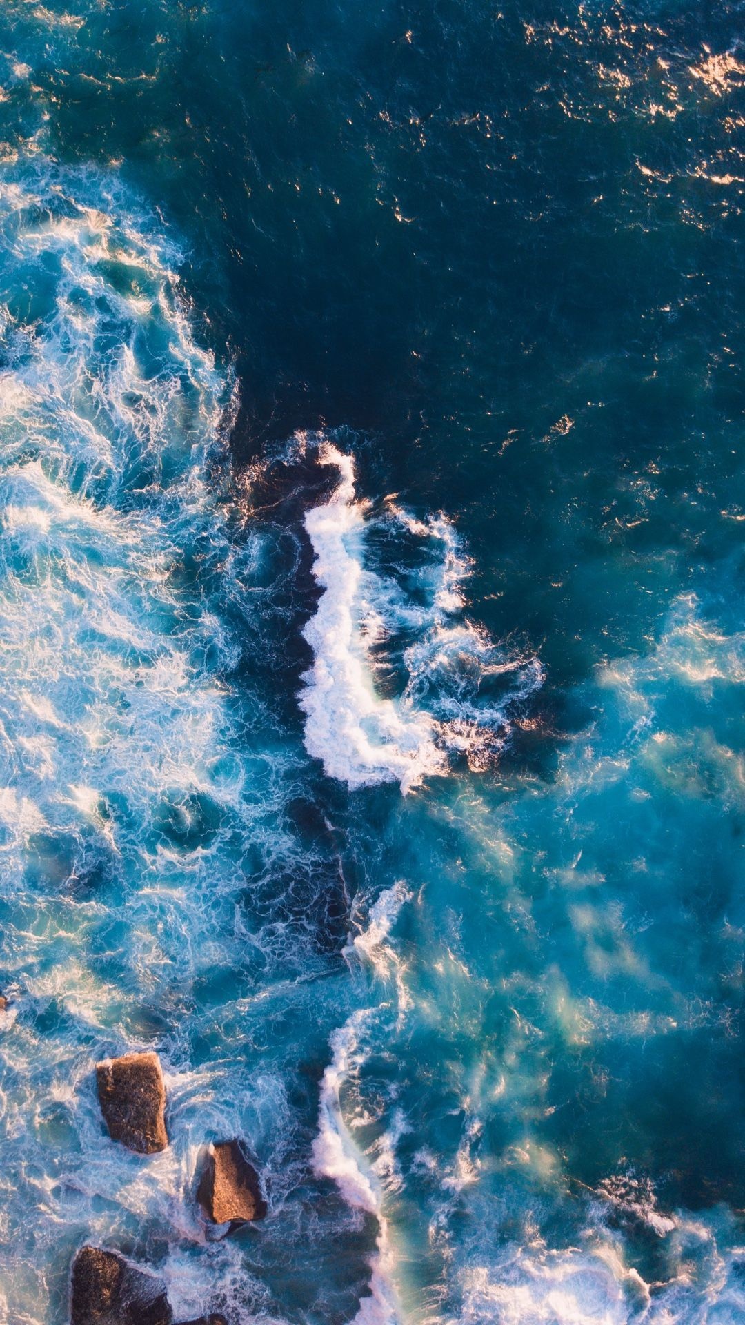 Bismarck Sea, Oceanic wonders, Mesmerizing views, Deep blue horizons, 1080x1920 Full HD Phone