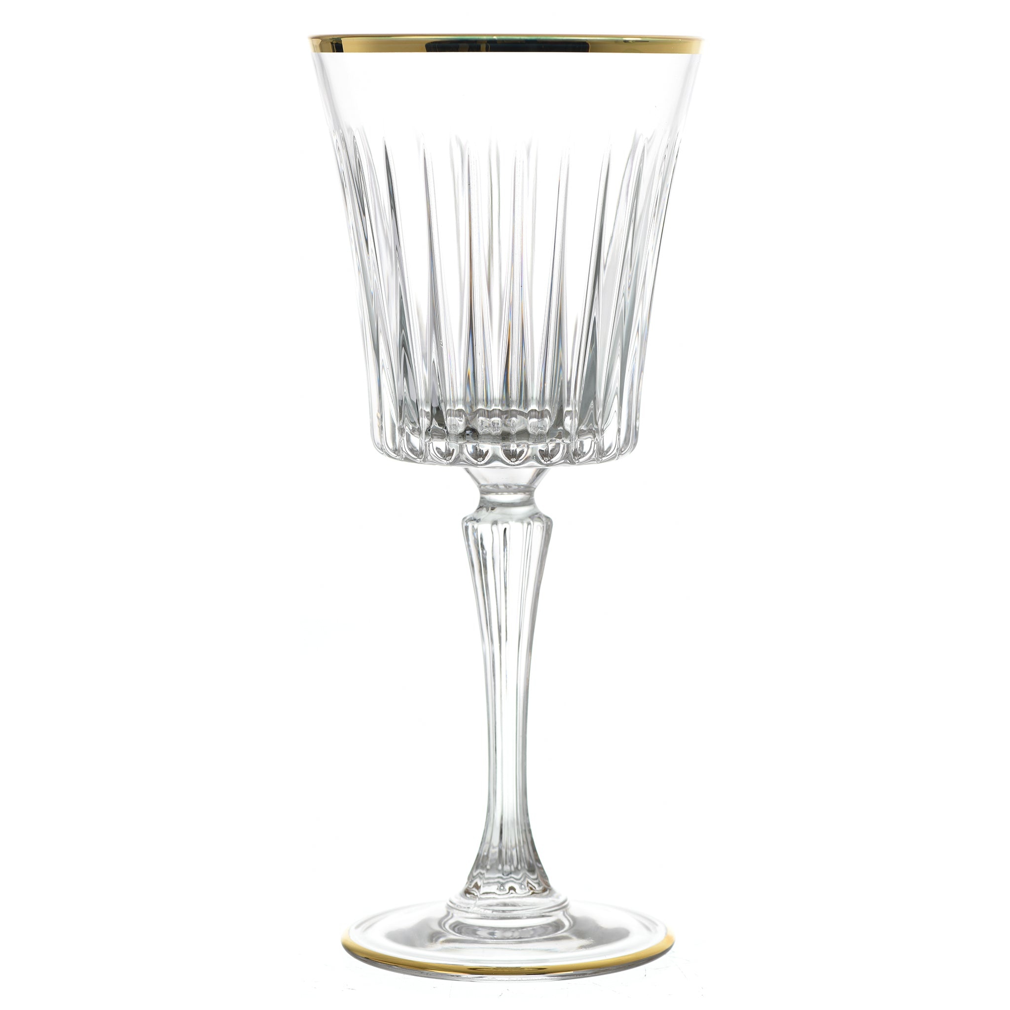 RCR Italy goblet glass, Set of 6 pieces, Gold accents, 2050x2050 HD Handy