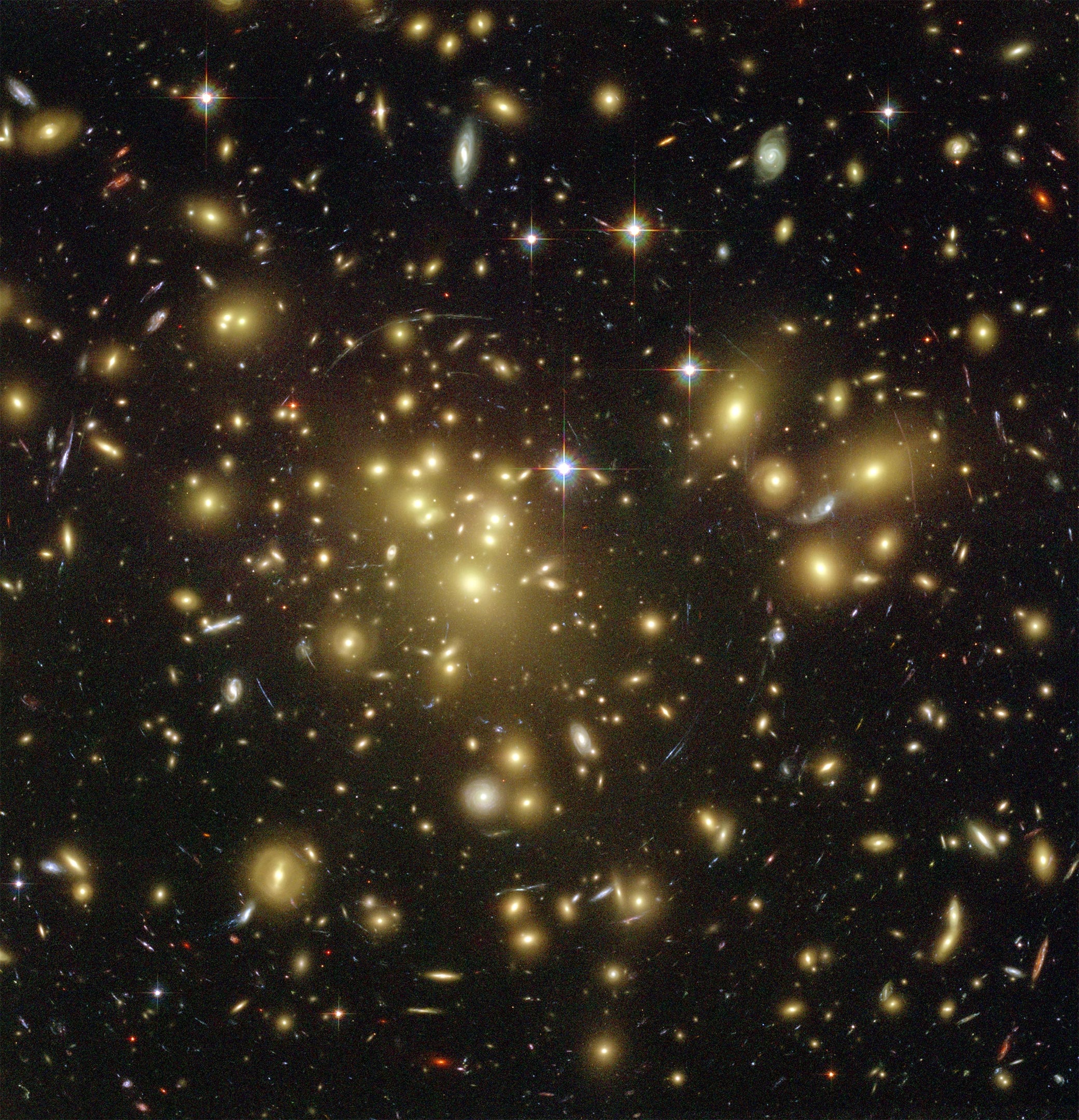 Abell 1689, Hubble Deep Field Wallpaper, 2090x2160 HD Handy