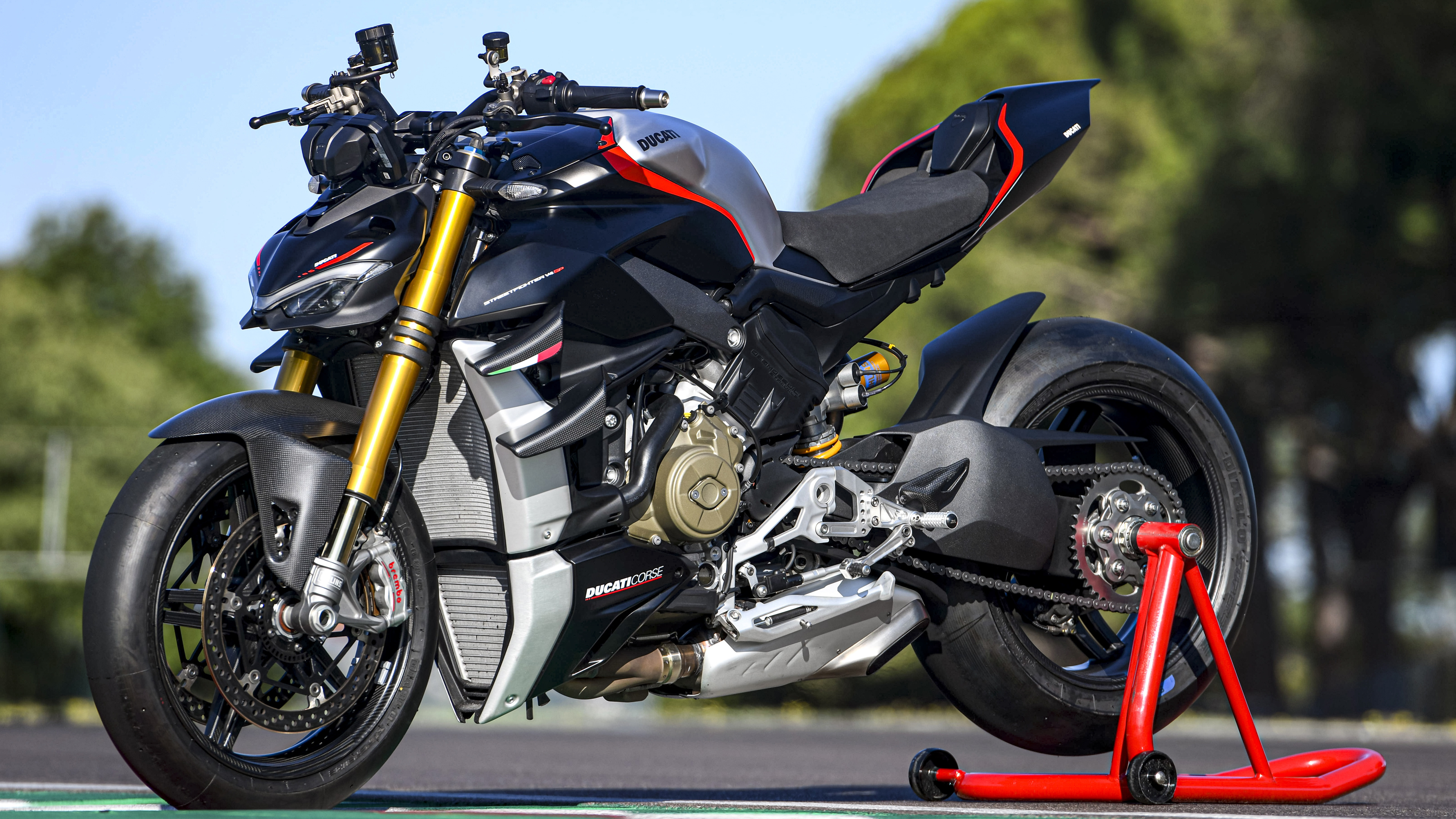 Ducati Streetfighter V4 SP, Motorradfotos und fotogalerien, Track-ready performance, Precision engineering, 3840x2160 4K Desktop