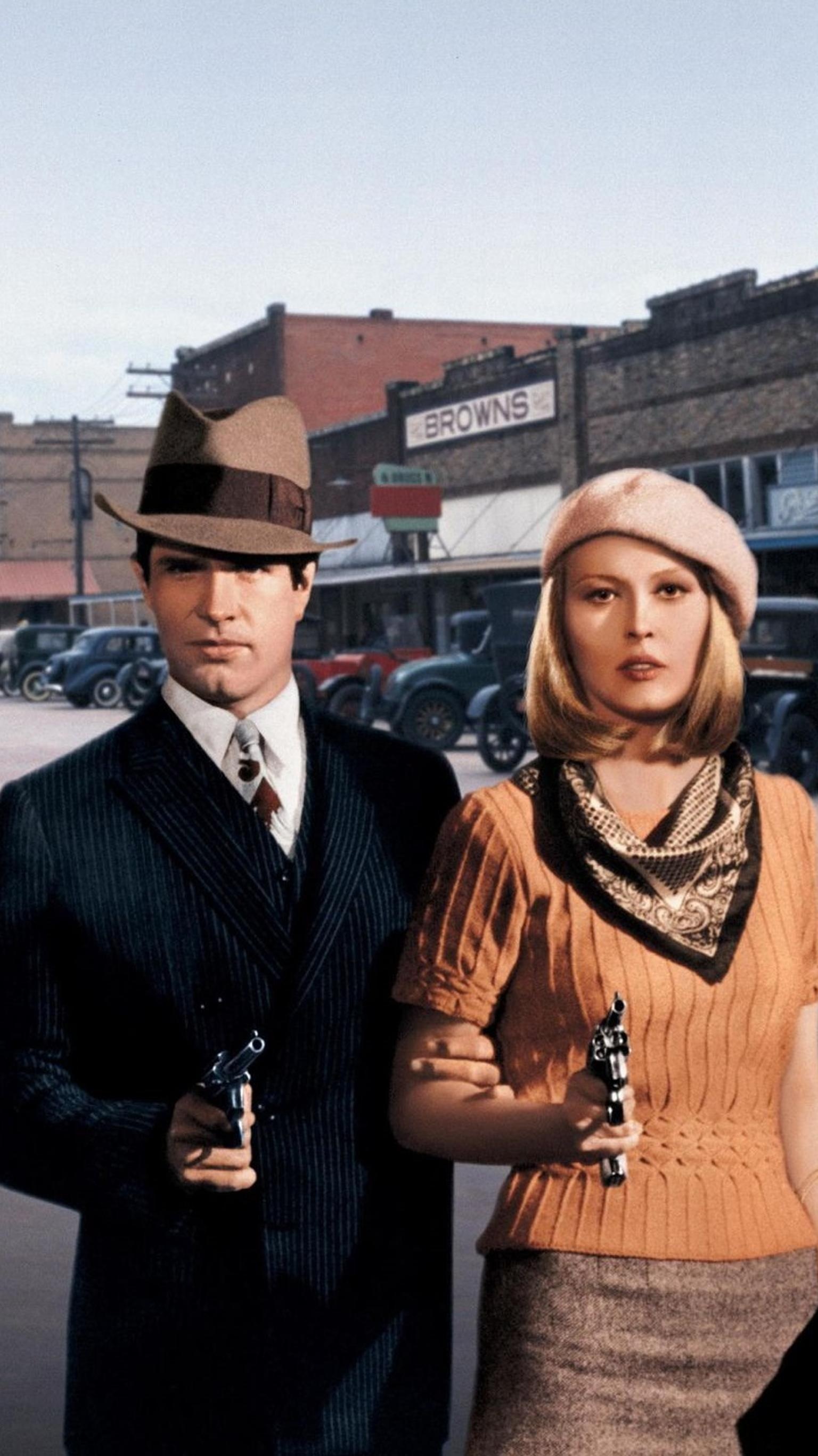 Bonnie and Clyde backgrounds, Action-packed romance, Bonnie and Clyde photos, Cinematic outlaw, 1540x2740 HD Phone
