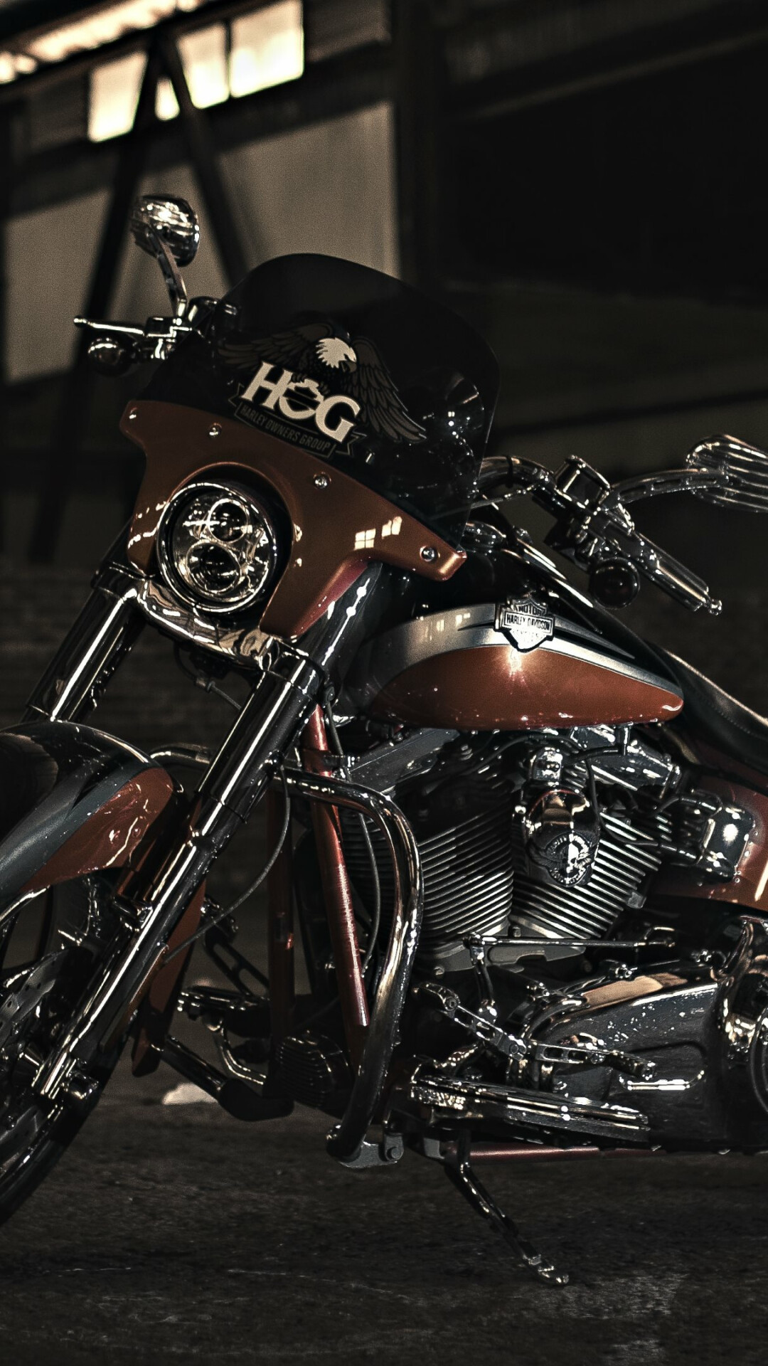 Harley-Davidson: One of two major American motorcycle manufacturers, founded in 1903. 1080x1920 Full HD Wallpaper.