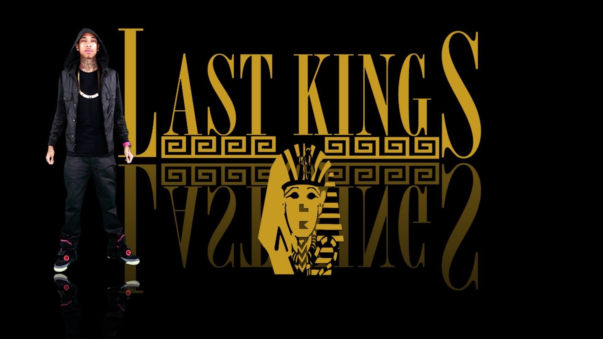Last Kings logo, Gold Last Kings logo, Elegant logo, Exquisite design, 1920x1080 Full HD Desktop