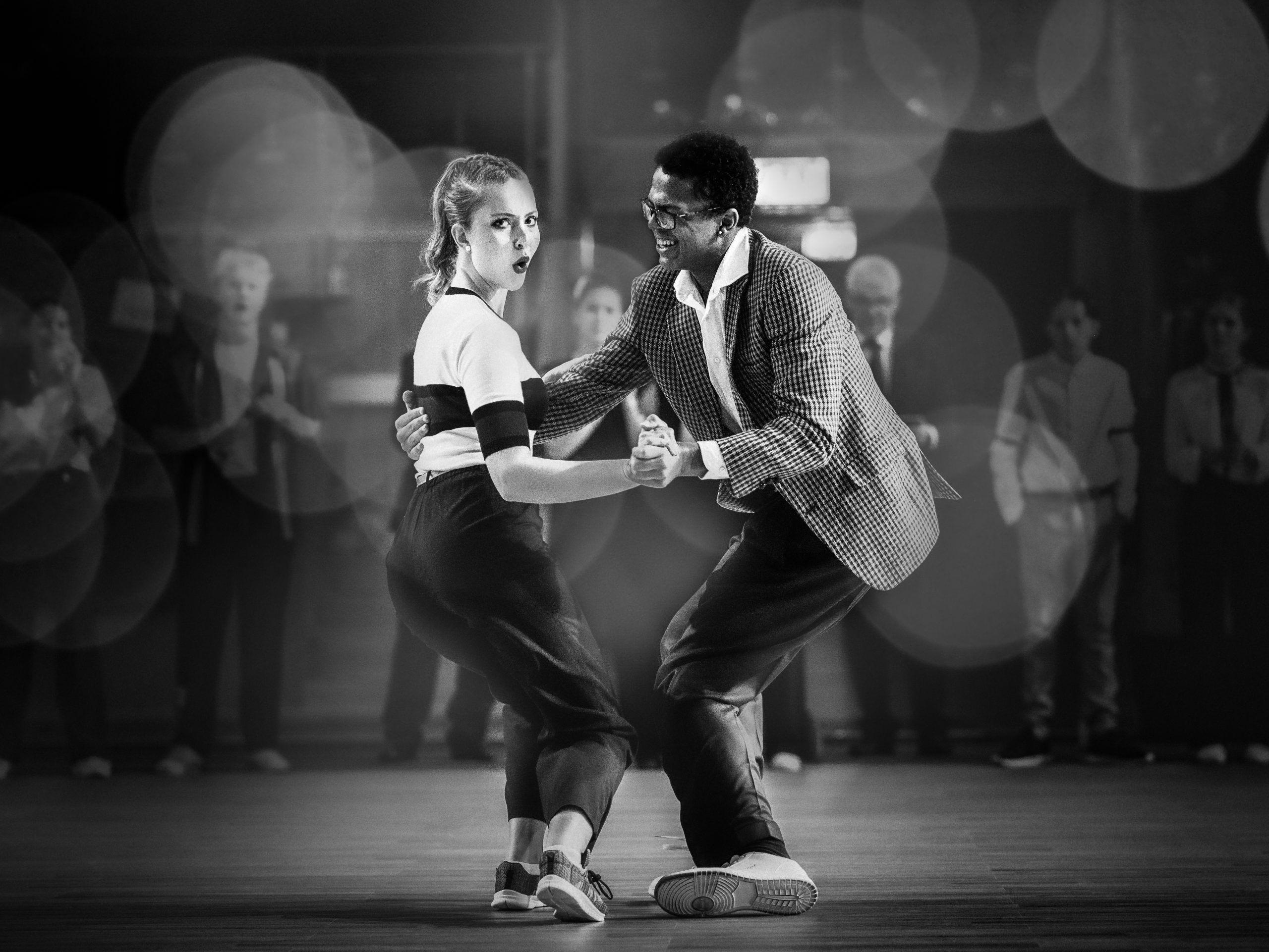 Swing Dance: Black-and-white, Balboa Dance, Vintage Style, Newport Beach, 1920s, Monochromatic, Party. 2560x1930 HD Background.