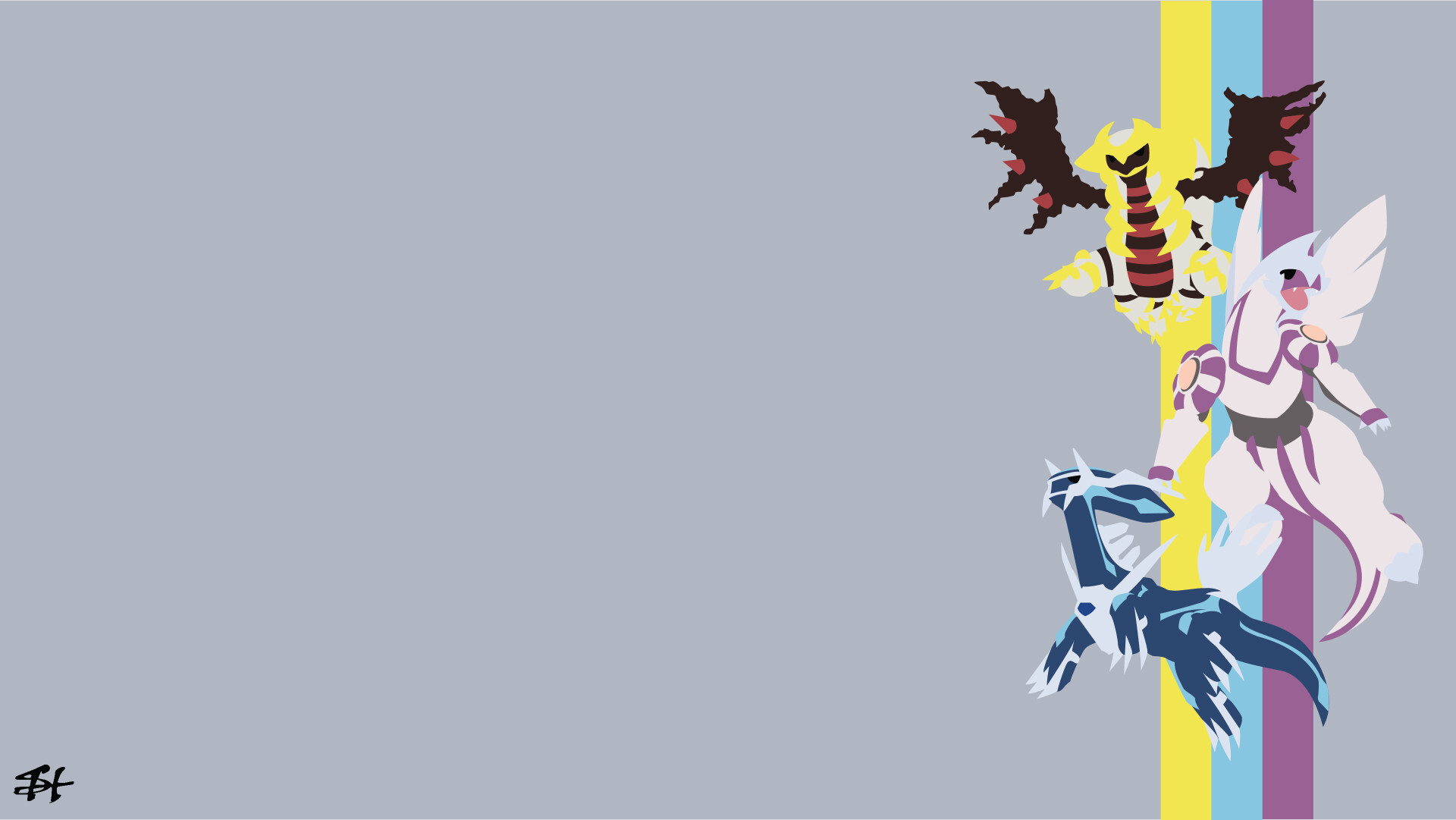Giratina: Creation trio, Three powerful Legendary Pokemon of the Sinnoh region. 1920x1090 HD Wallpaper.