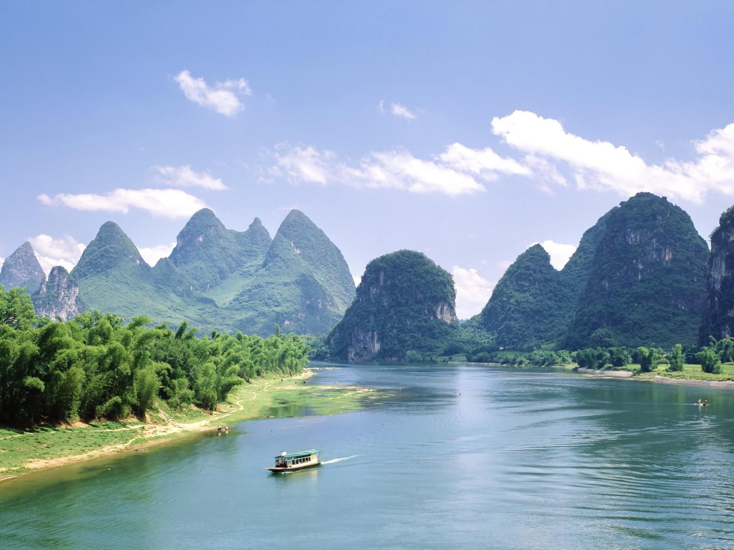 Li River Guilin, Download wallpapers, Chinese river, Beautiful scenery, 2560x1920 HD Desktop
