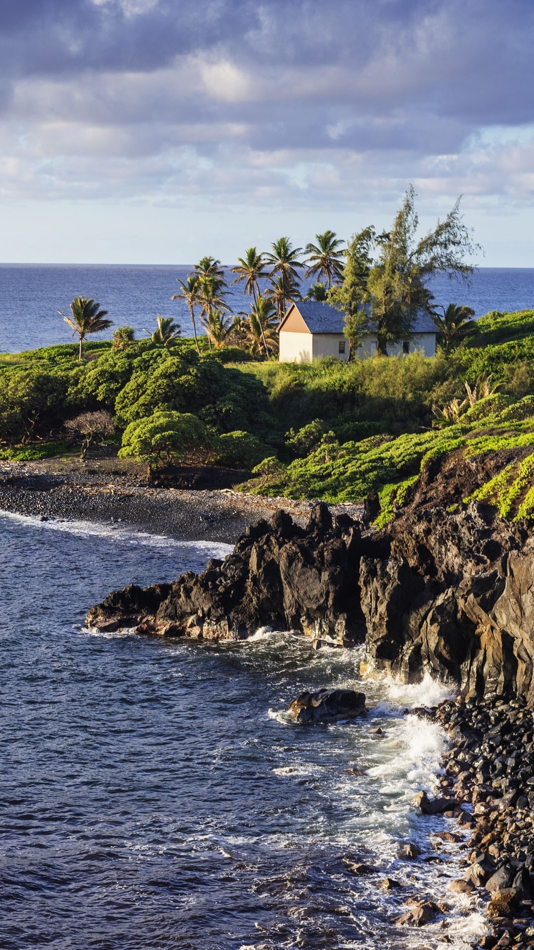 Road to Hana, Maui coastal views, Hawaiian paradise, Windows 10 spotlight, 1080x1920 Full HD Handy