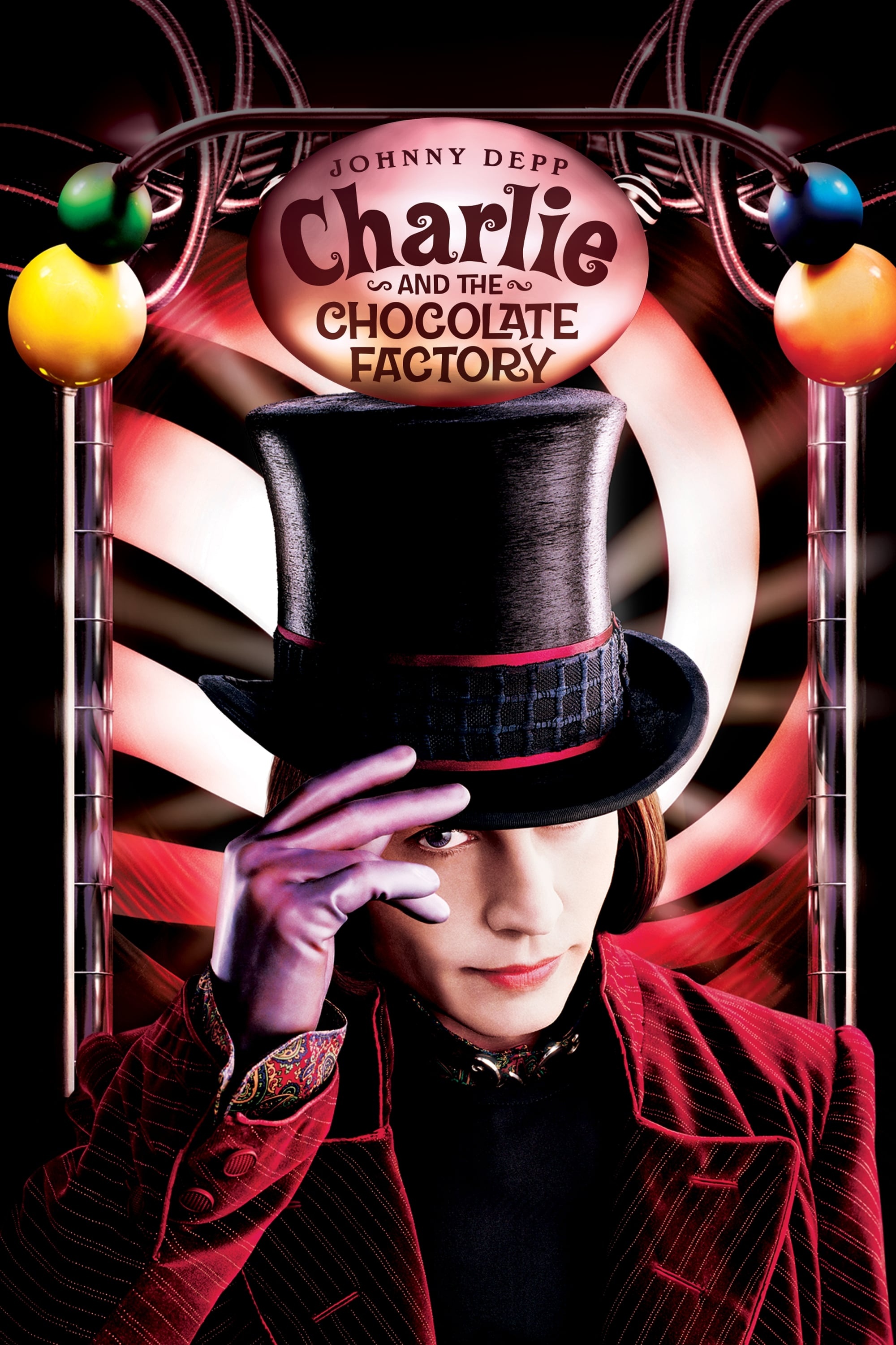 Charlie and the Chocolate Factory, 2005 posters, Movie database, Tim Burton, 2000x3000 HD Phone