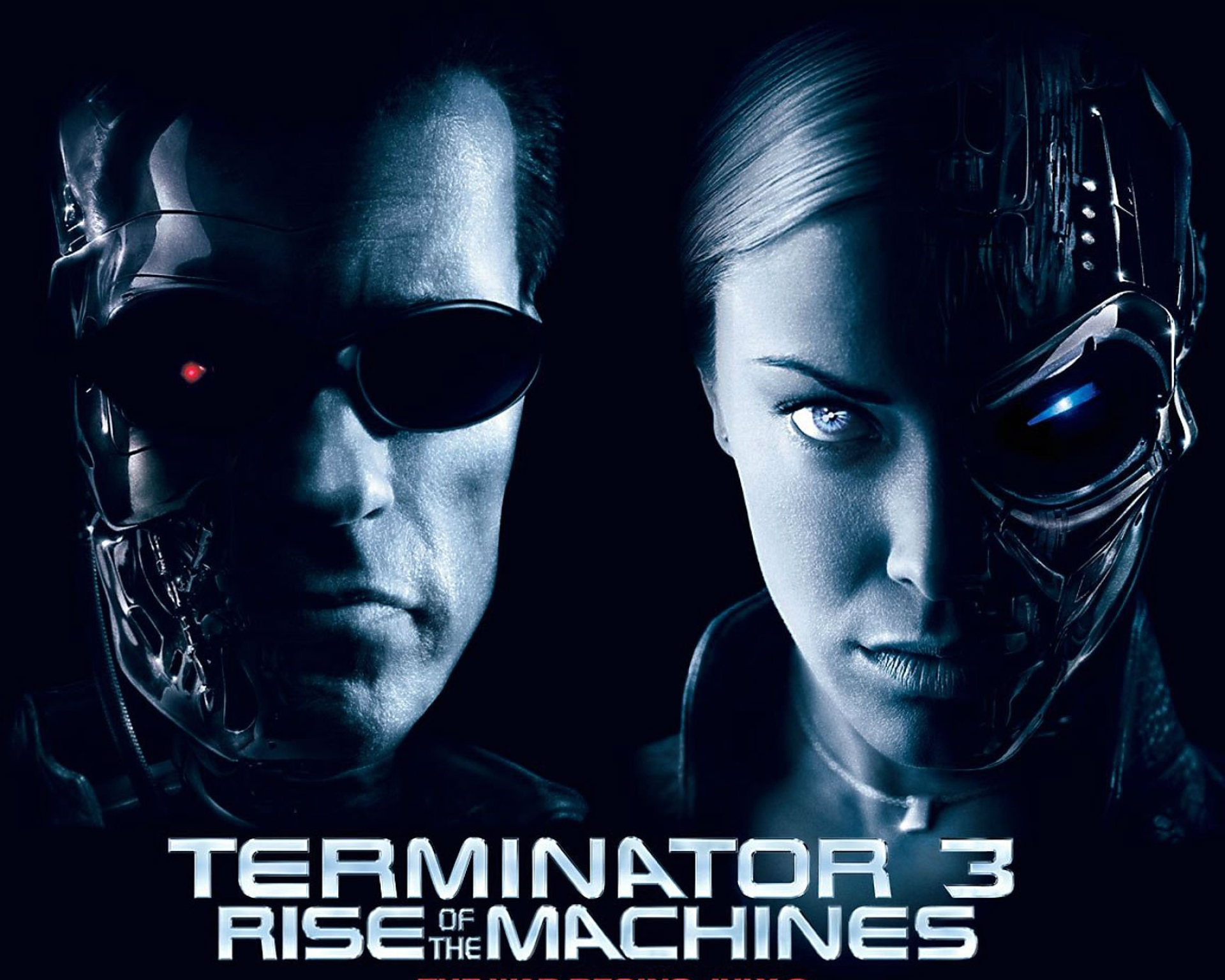 Terminator robot poster, Cyborg warrior, Futuristic sci-fi, Powerful android, 1920x1540 HD Desktop