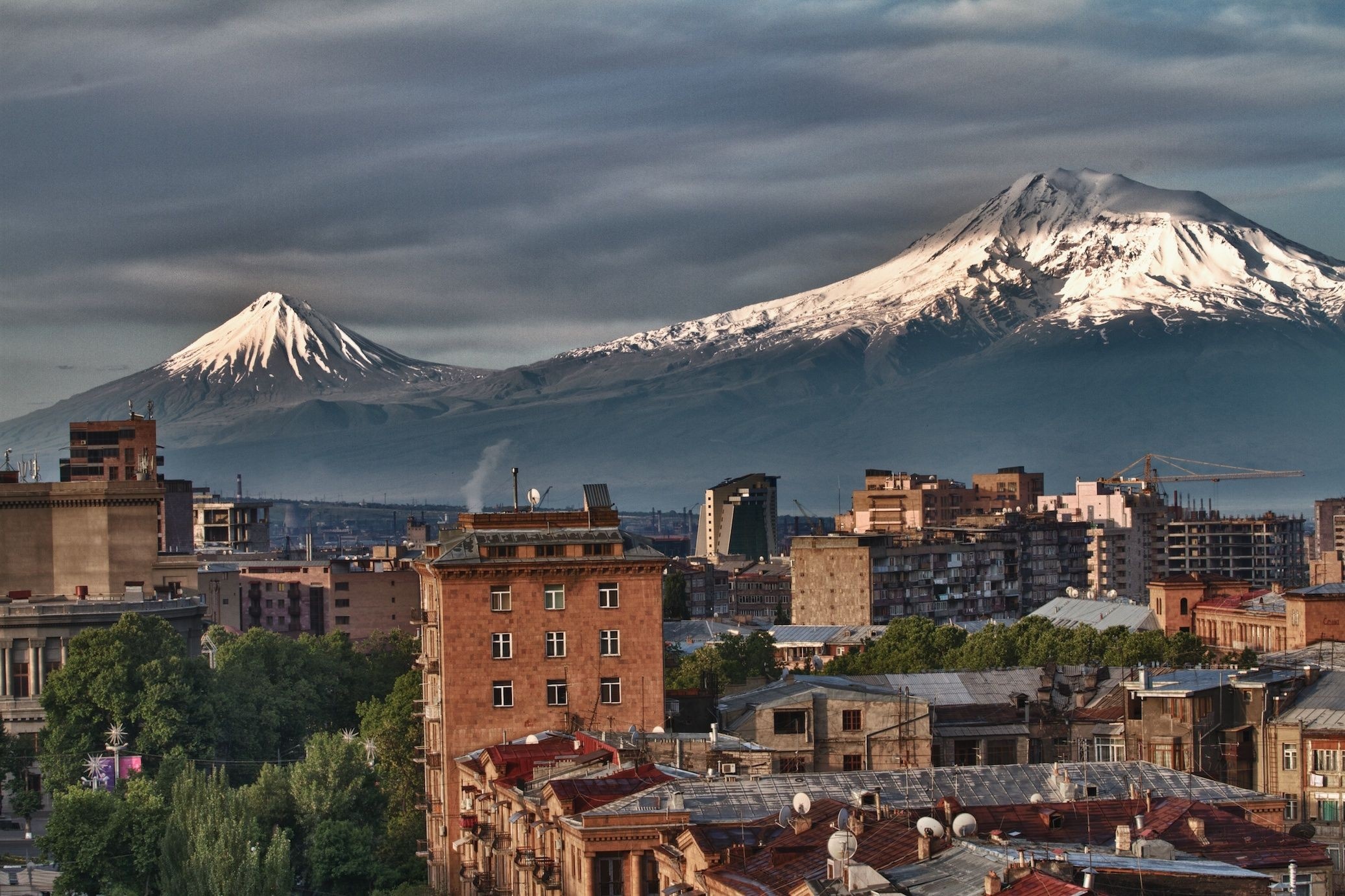 Armenia: Yerevan, Capital, Cityscape, Ararat. 2080x1390 HD Wallpaper.