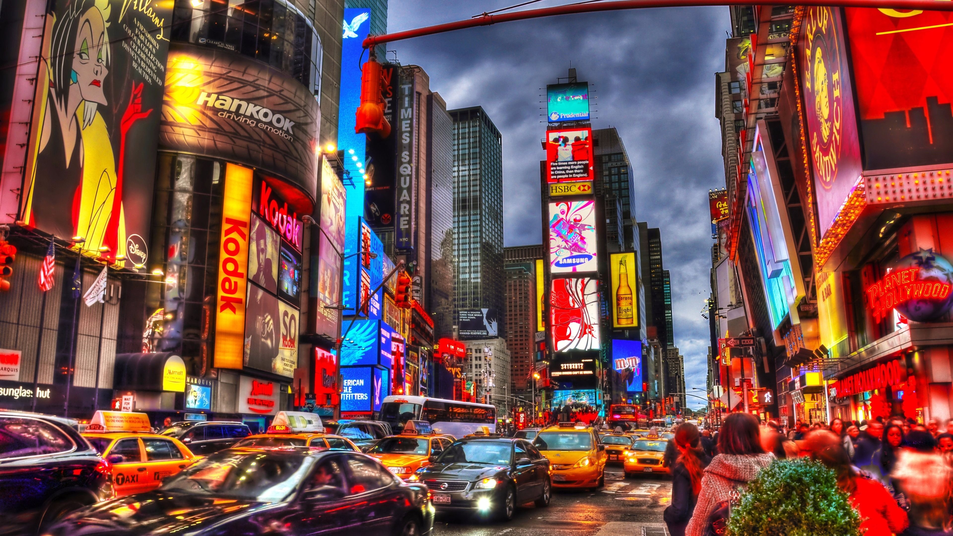 Times Square, Travels, Wallpapers, Times Square, 3840x2160 4K Desktop