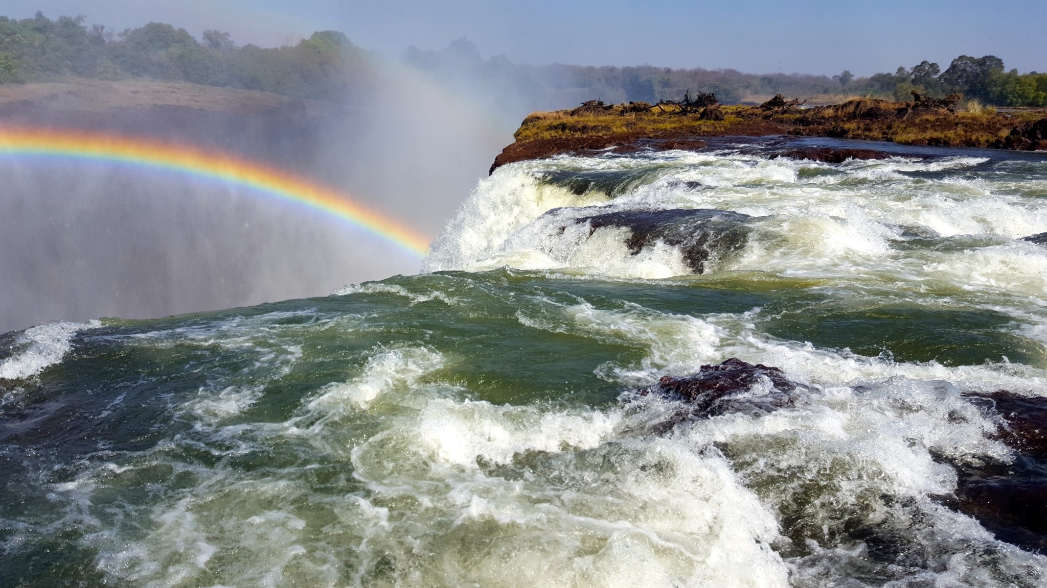 Devil's Pool, Zambia, Victoria Falls, Sightseeing, 2050x1160 HD Desktop