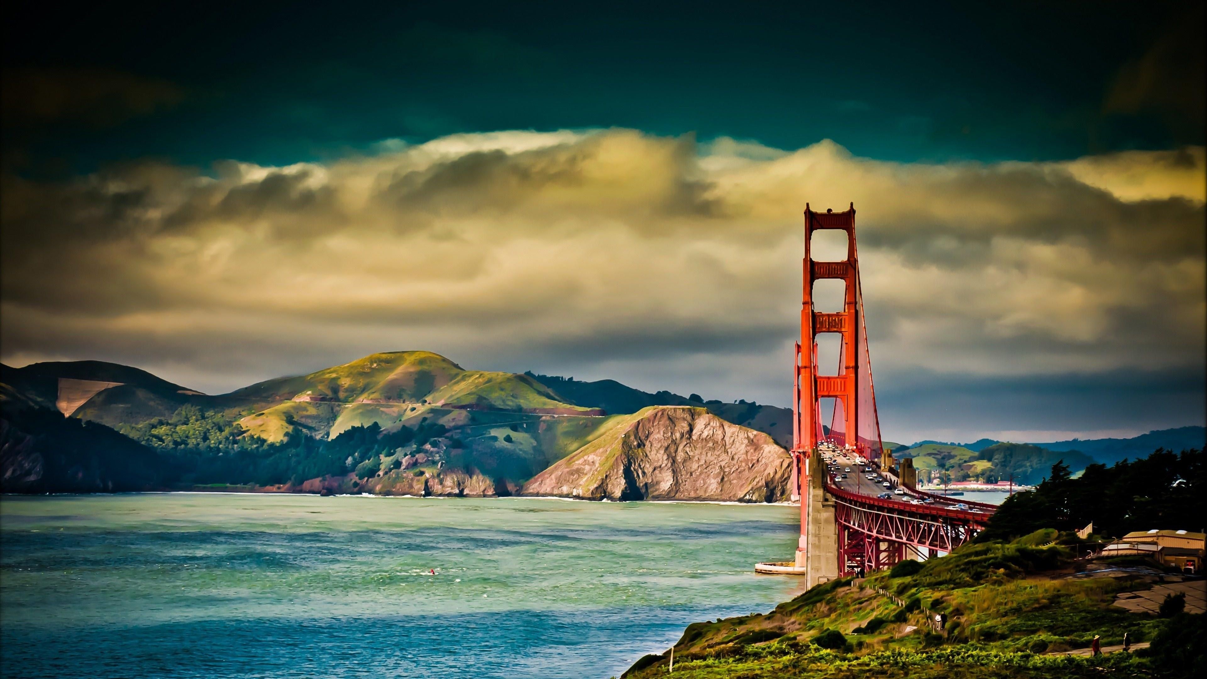 San Francisco: Recognized by the American Society of Civil Engineers as one of the Wonders of the Modern World. 3840x2160 4K Wallpaper.