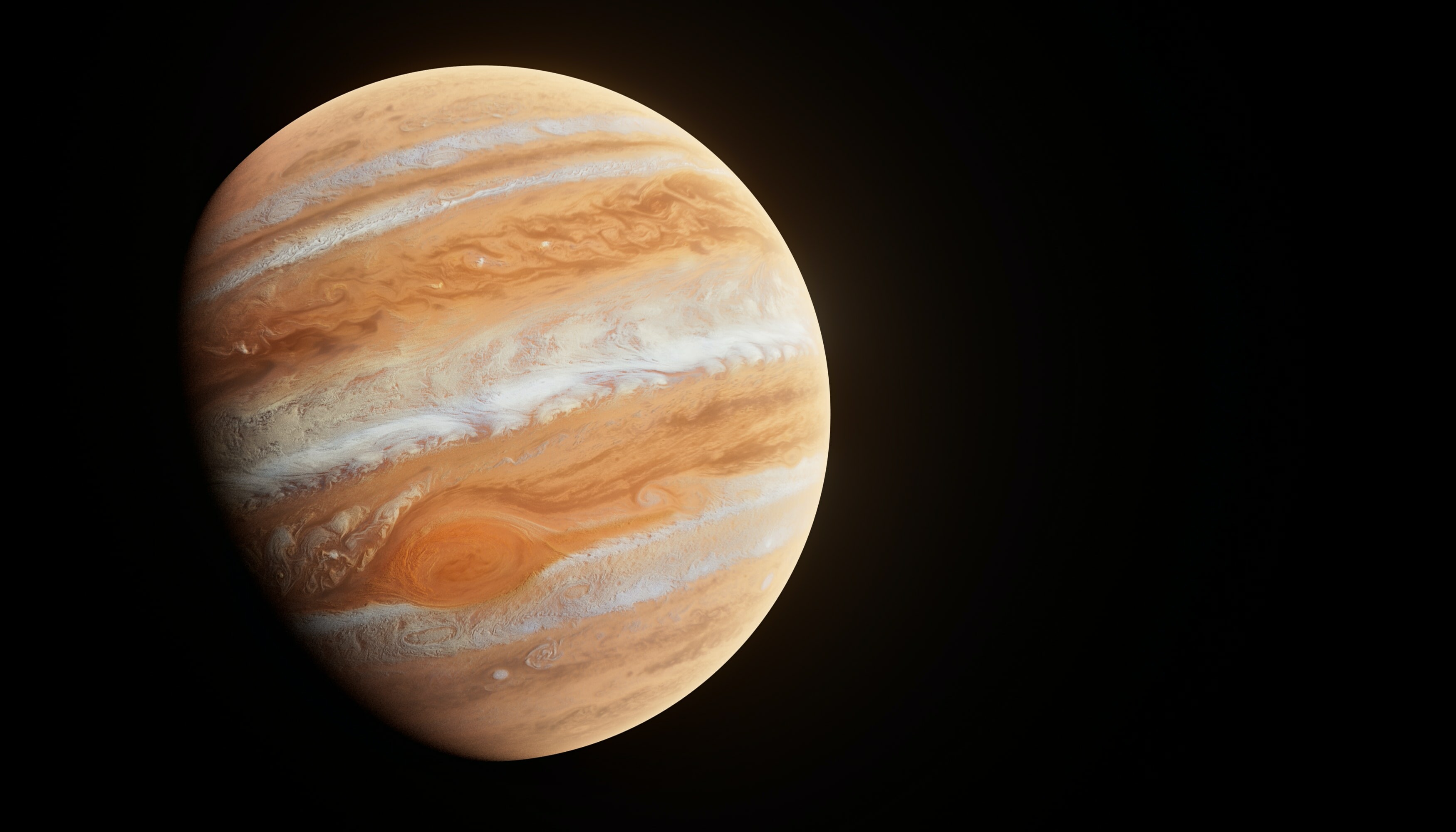 Jupiter: The planet was named after the chief deity of ancient Roman religion. 3500x2000 HD Wallpaper.