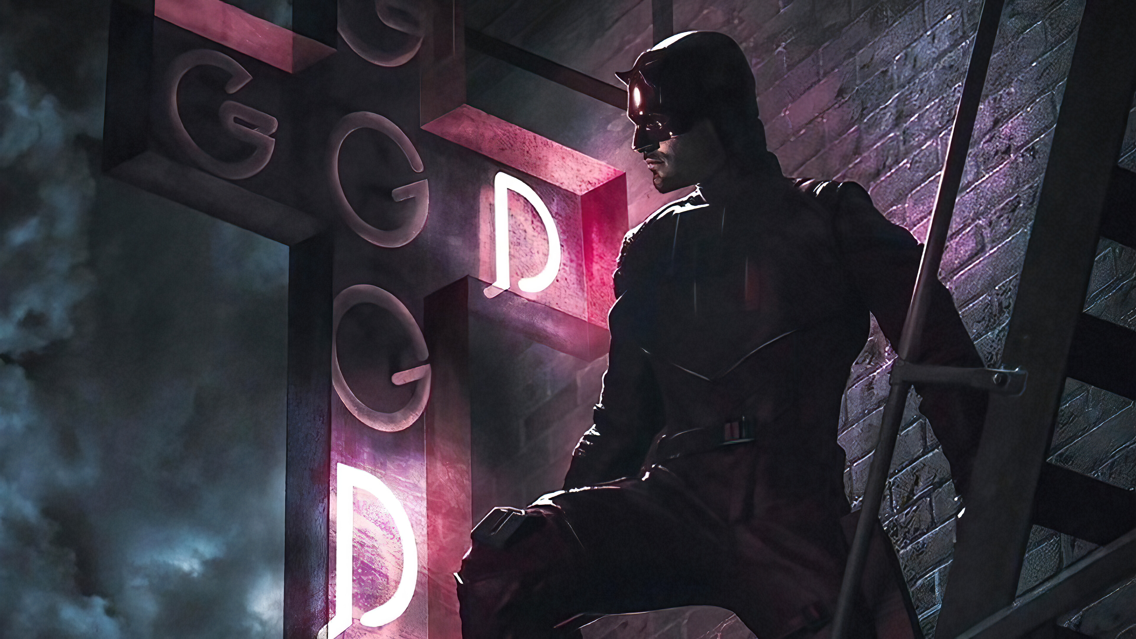 Daredevil (TV Series): Season 4, Television show created for Netflix, based on the Marvel Comics character. 3840x2160 4K Background.