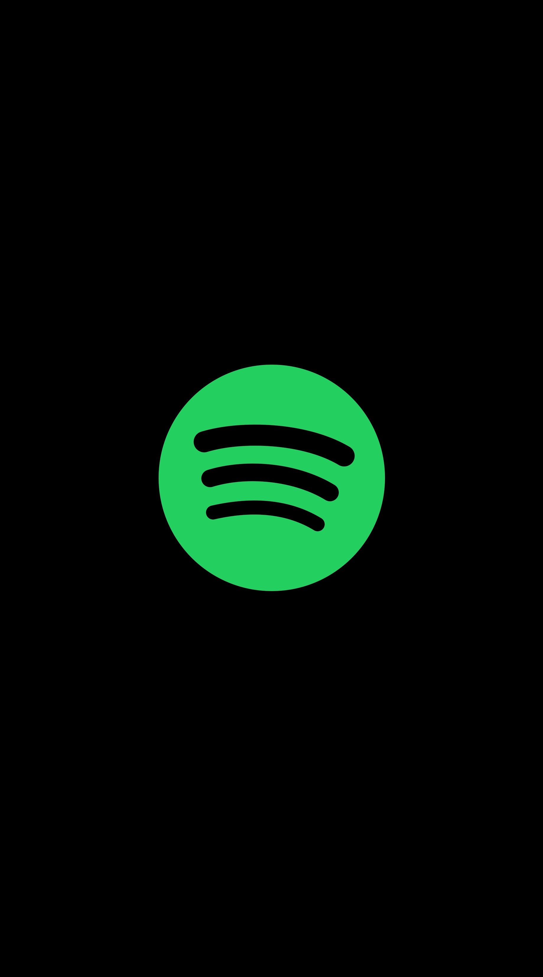 Spotify: A music streaming service developed by Swedish company, Minimalistic. 1840x3310 HD Background.