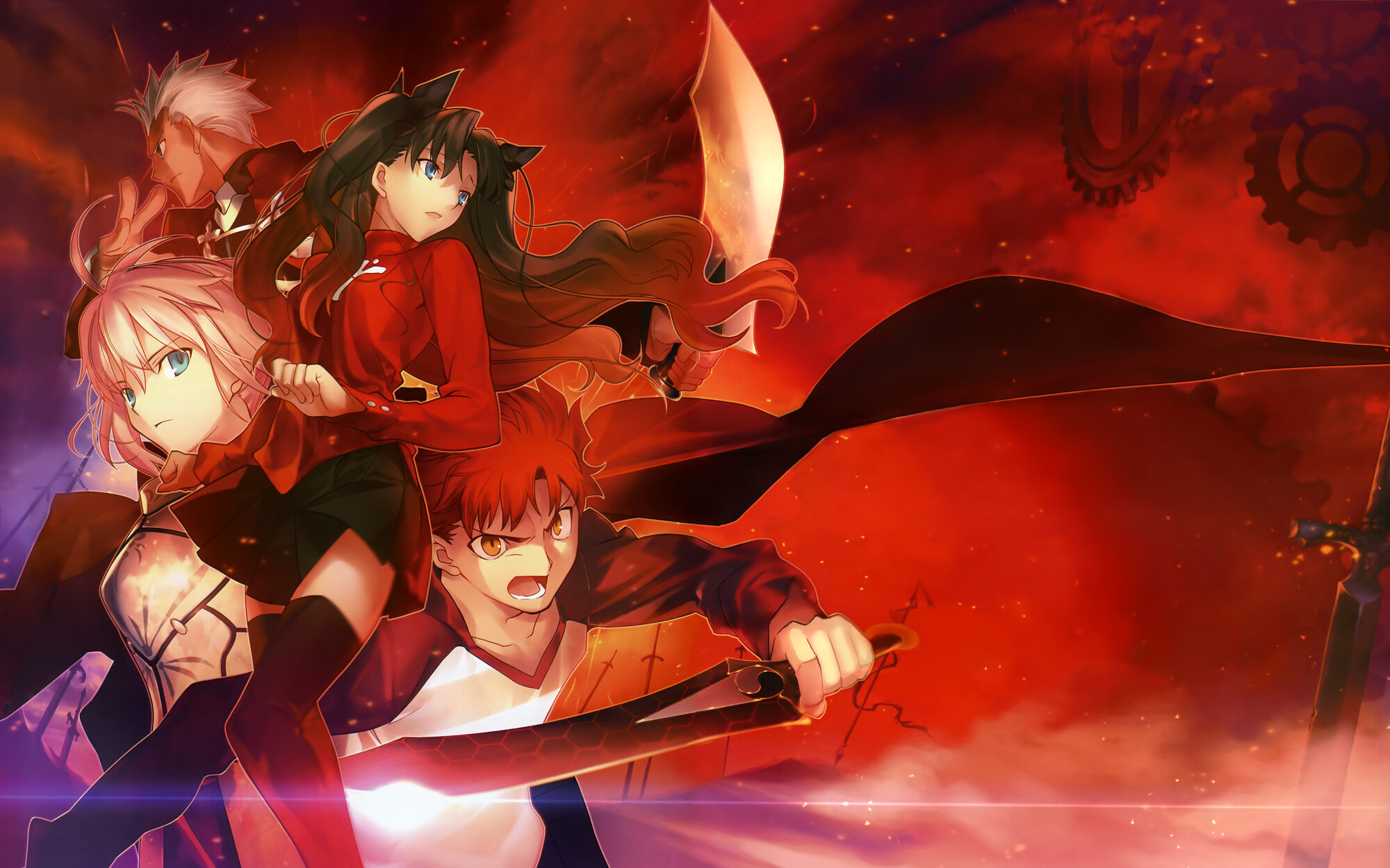 Fate/stay night: Heaven's Feel: Anime, Focuses on Shirou Emiya and Sakura Matou, The Holy Grail War. 2000x1250 HD Wallpaper.