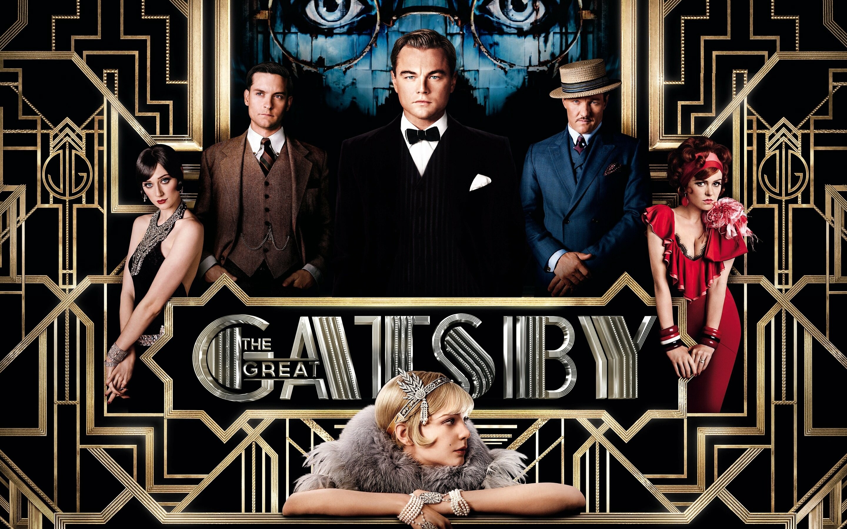 The Great Gatsby: Nick, a would-be writer, moves in next-door to millionaire, Leonardo DiCaprio, Movie plot. 2880x1800 HD Background.