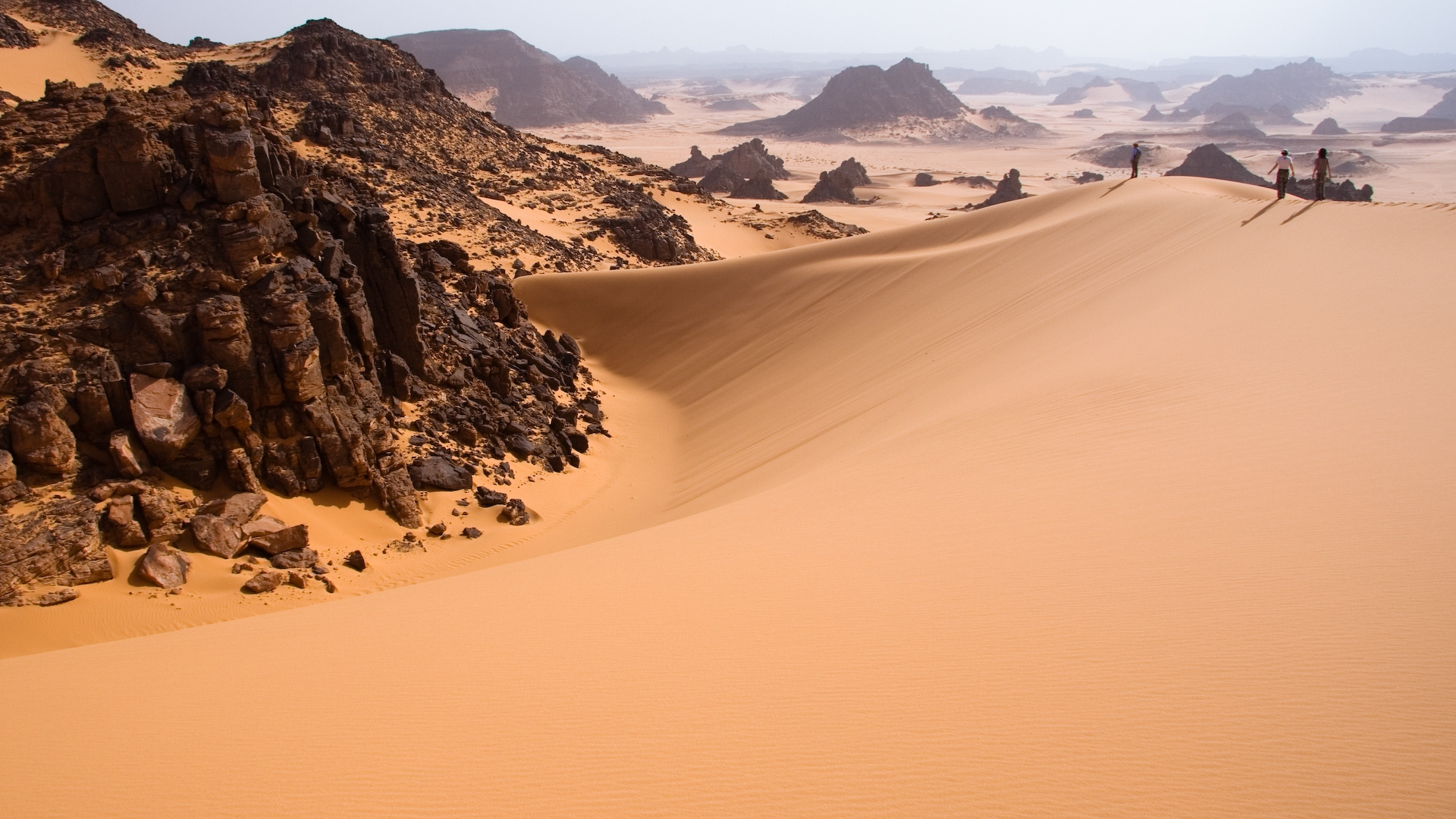 Libya Travels, Sand dunes beauty, Coastal paradise, Aesthetic appeal, 1920x1080 Full HD Desktop