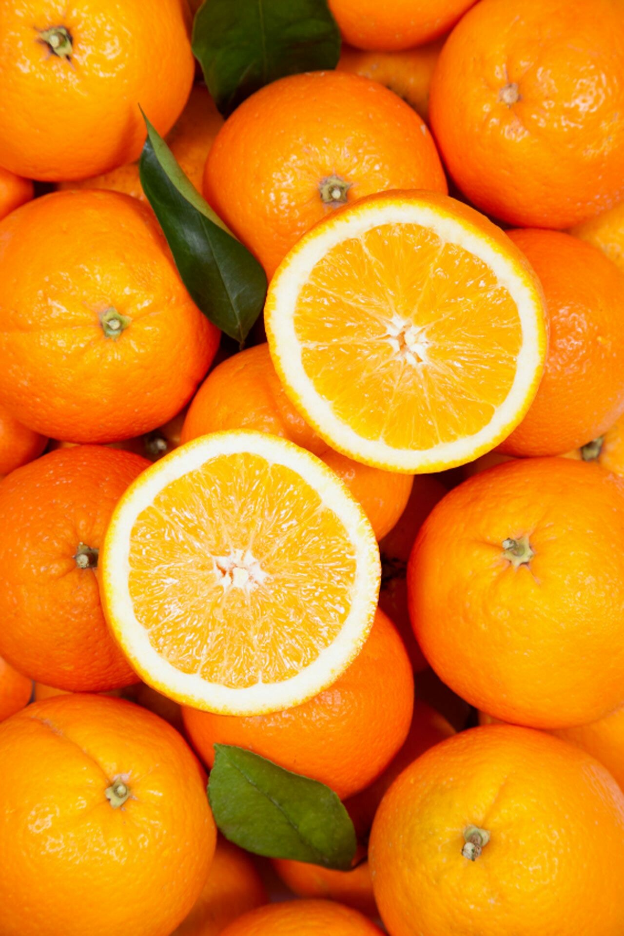 Fruit: Orange, Citrus, The family Rutaceae. 1280x1920 HD Background.
