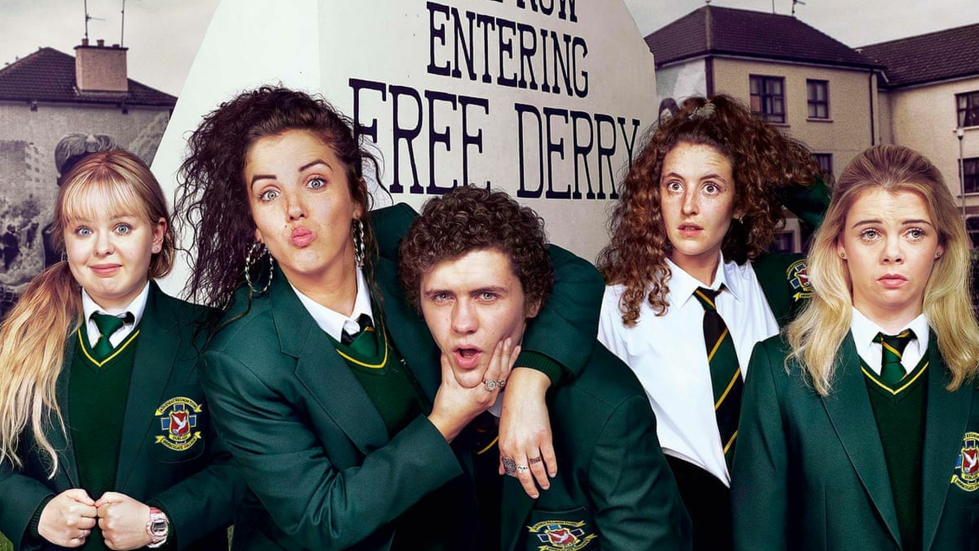 Derry Girls TV Series, Northern Irish comedy, Final season, Conclusion, 2000x1130 HD Desktop