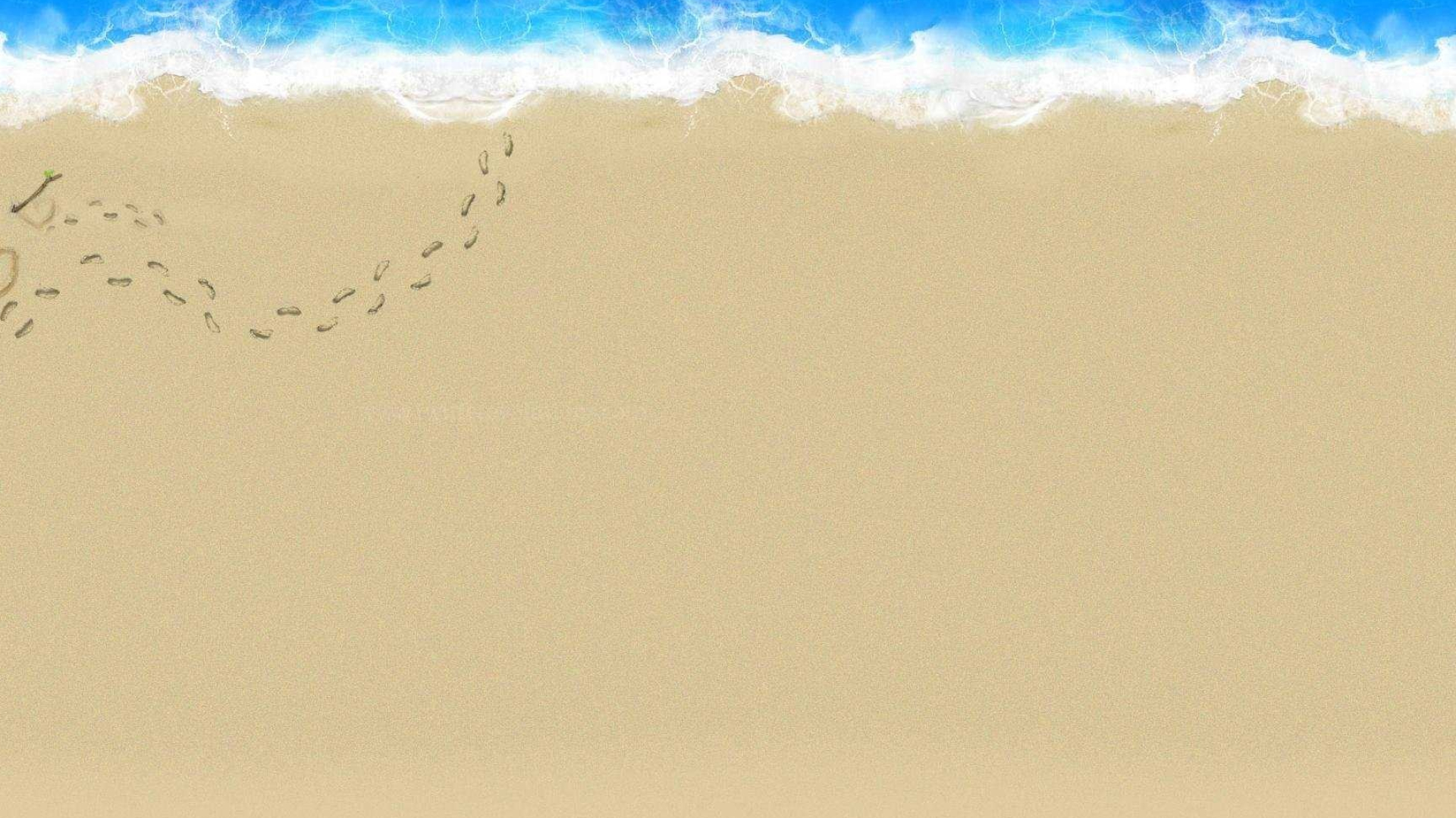 Footprints in Sand Aerial Wallpaper, Footprints in the Sand, 1920x1080 Full HD Desktop