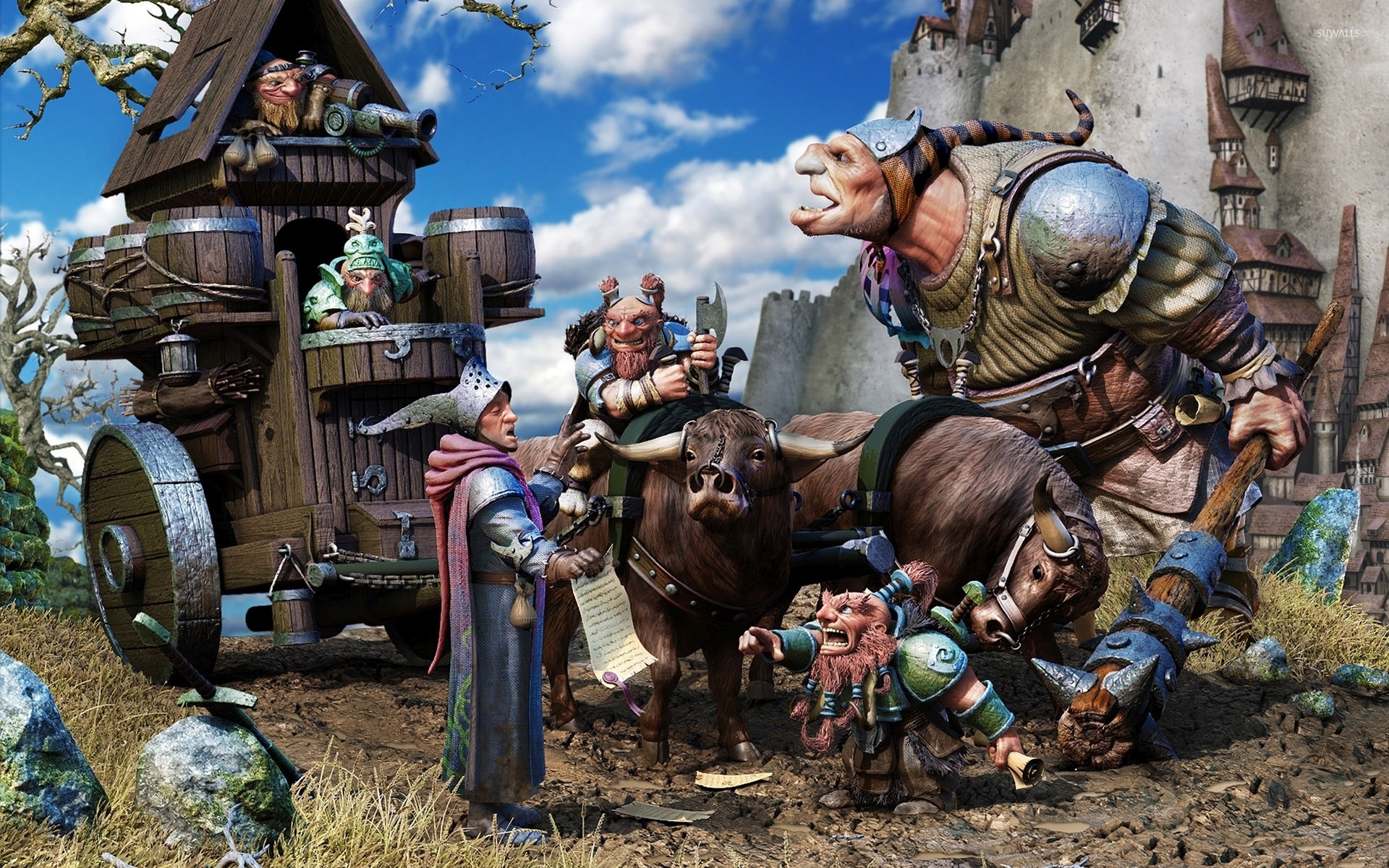 Ogre, Dwarfs wallpaper, Fantasy wallpapers, Mythical creatures, 1920x1200 HD Desktop